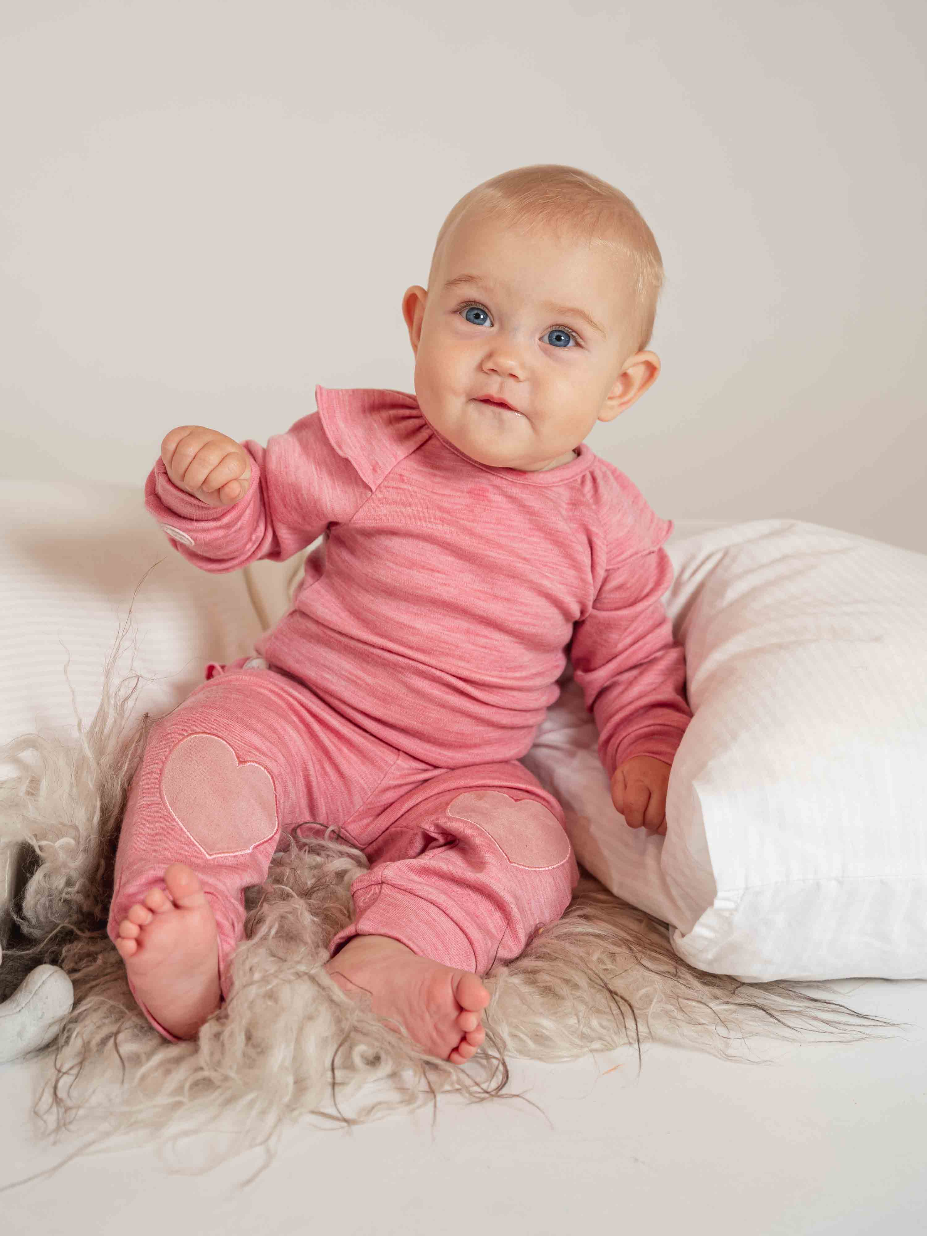 Farsund Merino Ullbukse Rose Blush