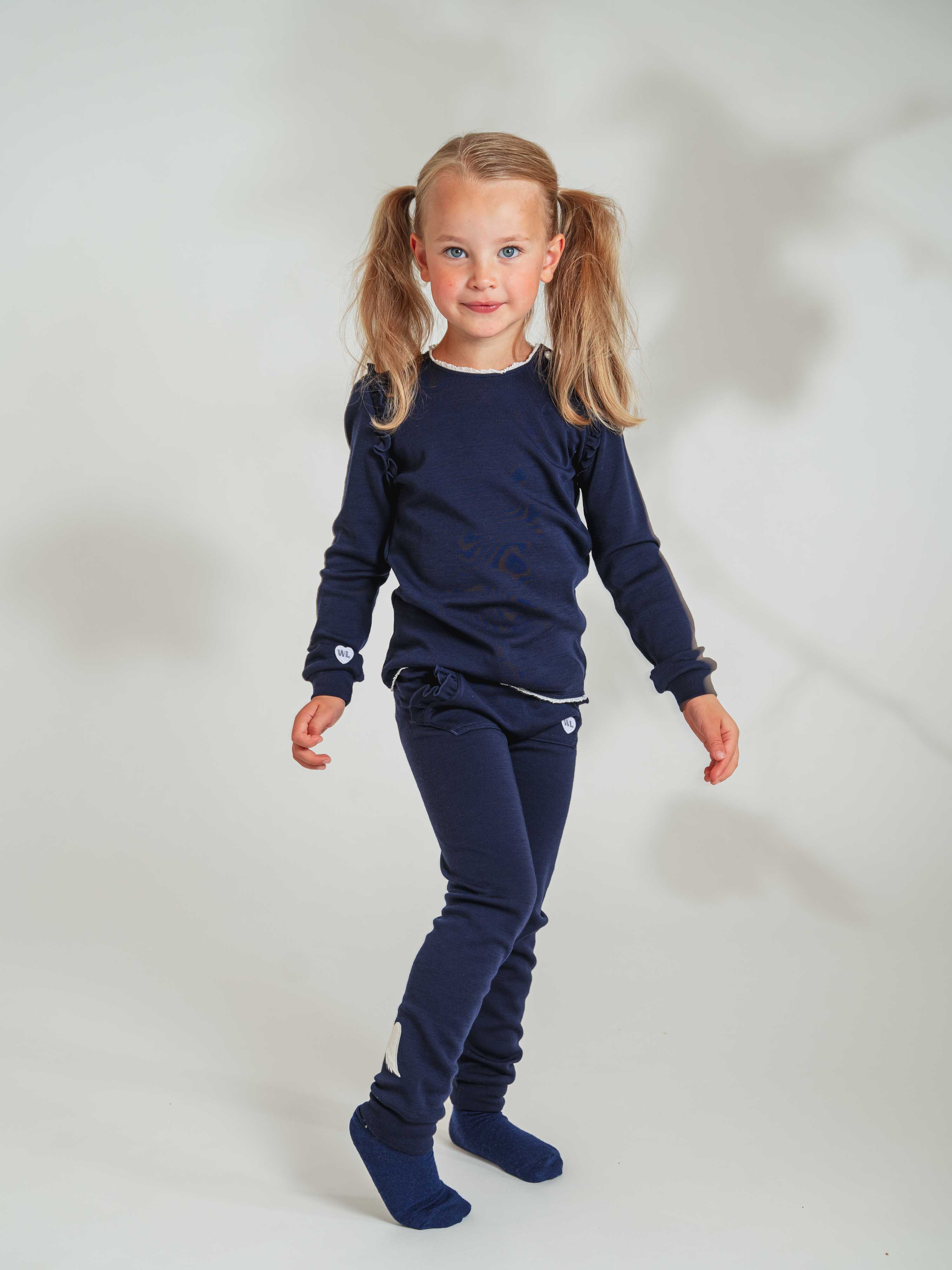 Bergen Merino Ullbukse 3-10 år Blue Ink