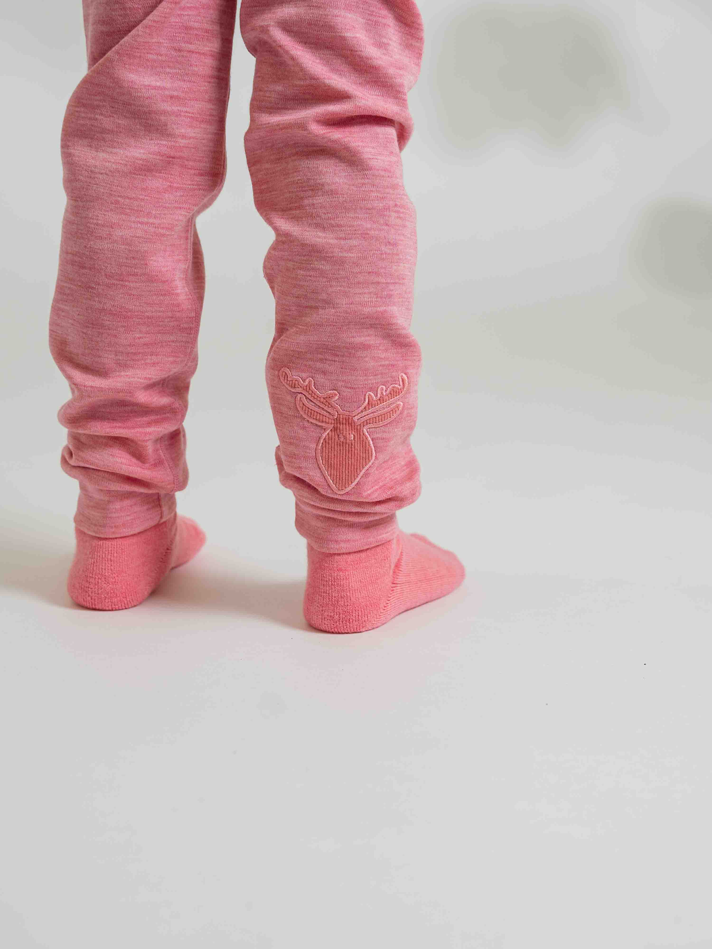 Bergen Merino Ullbukse 3-10 år Rose Blush