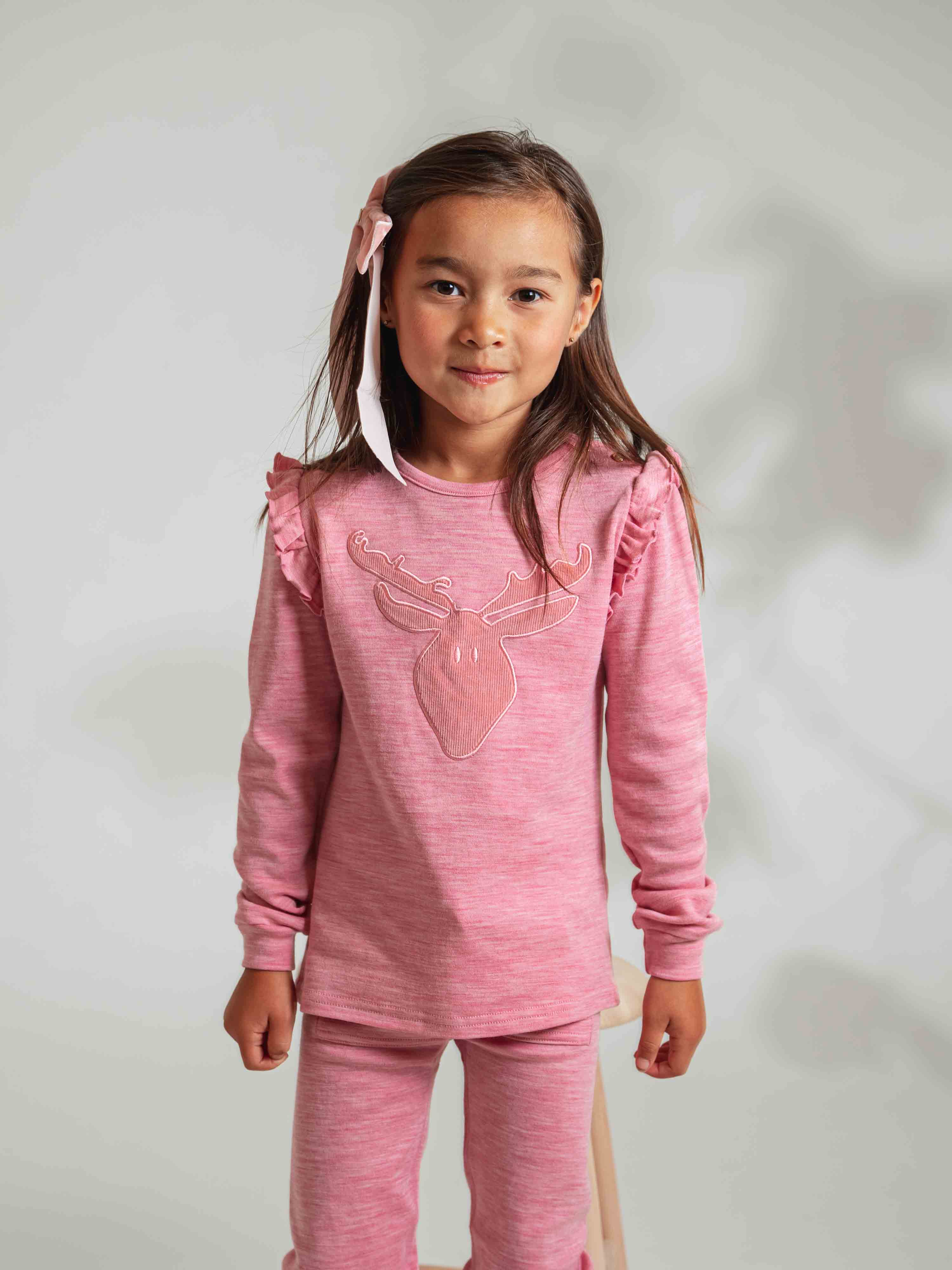 Bergen Merino Ullgenser 3-10 år Rose Blush