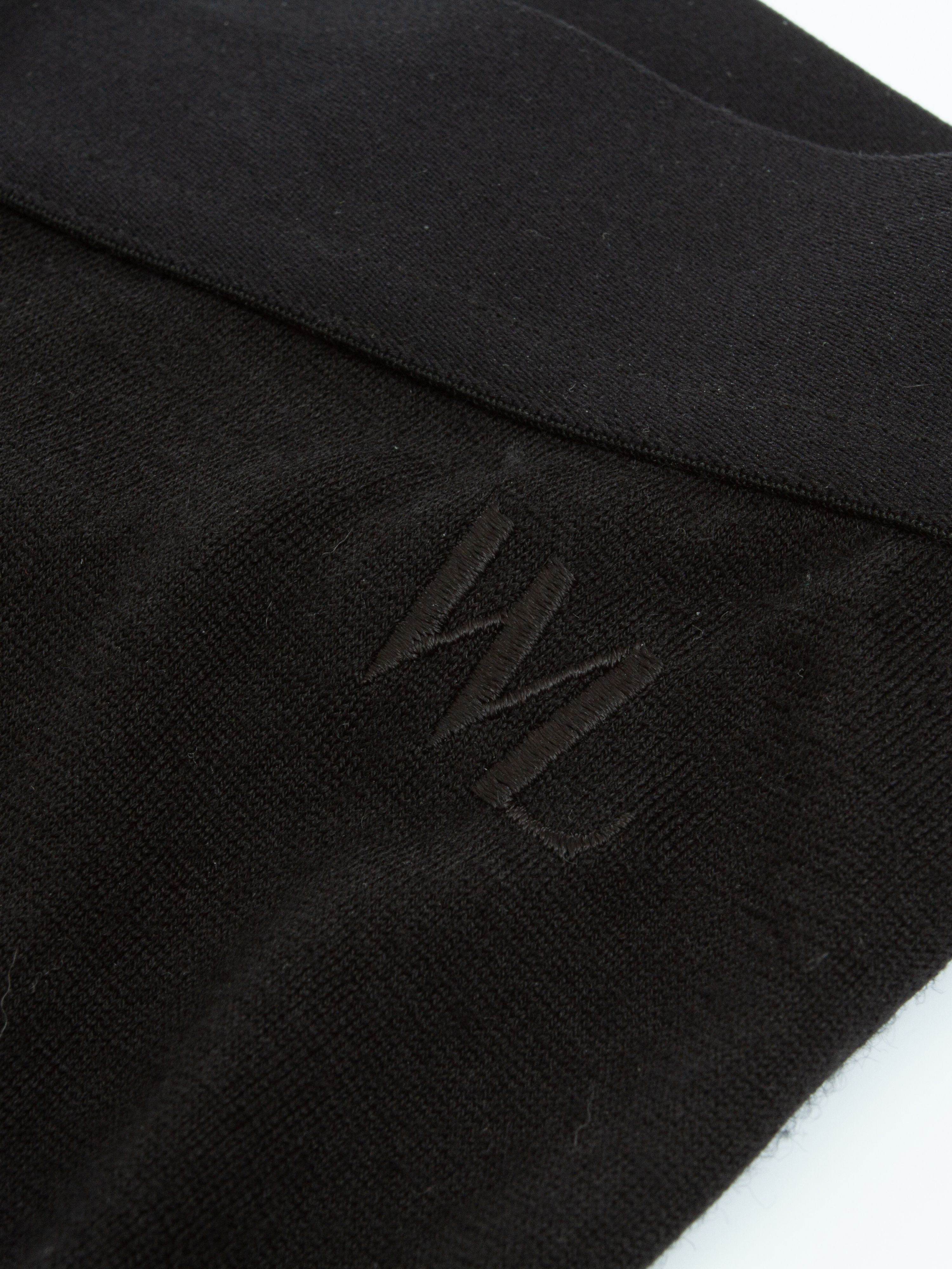 Rena Merino 3/4 Ullstilongs Black
