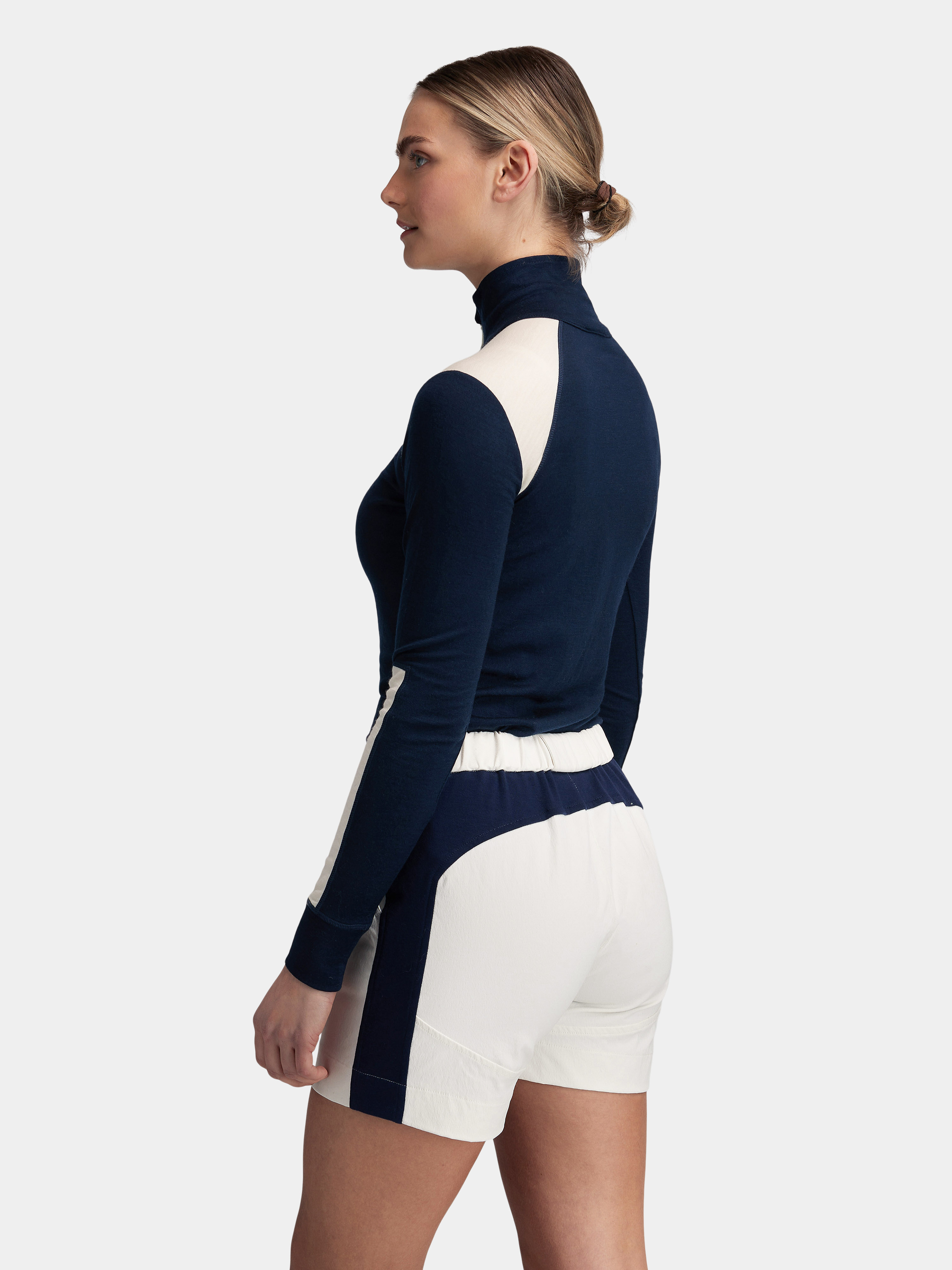 Hilleknuten Half-zip Ulltrøye Blue Ink