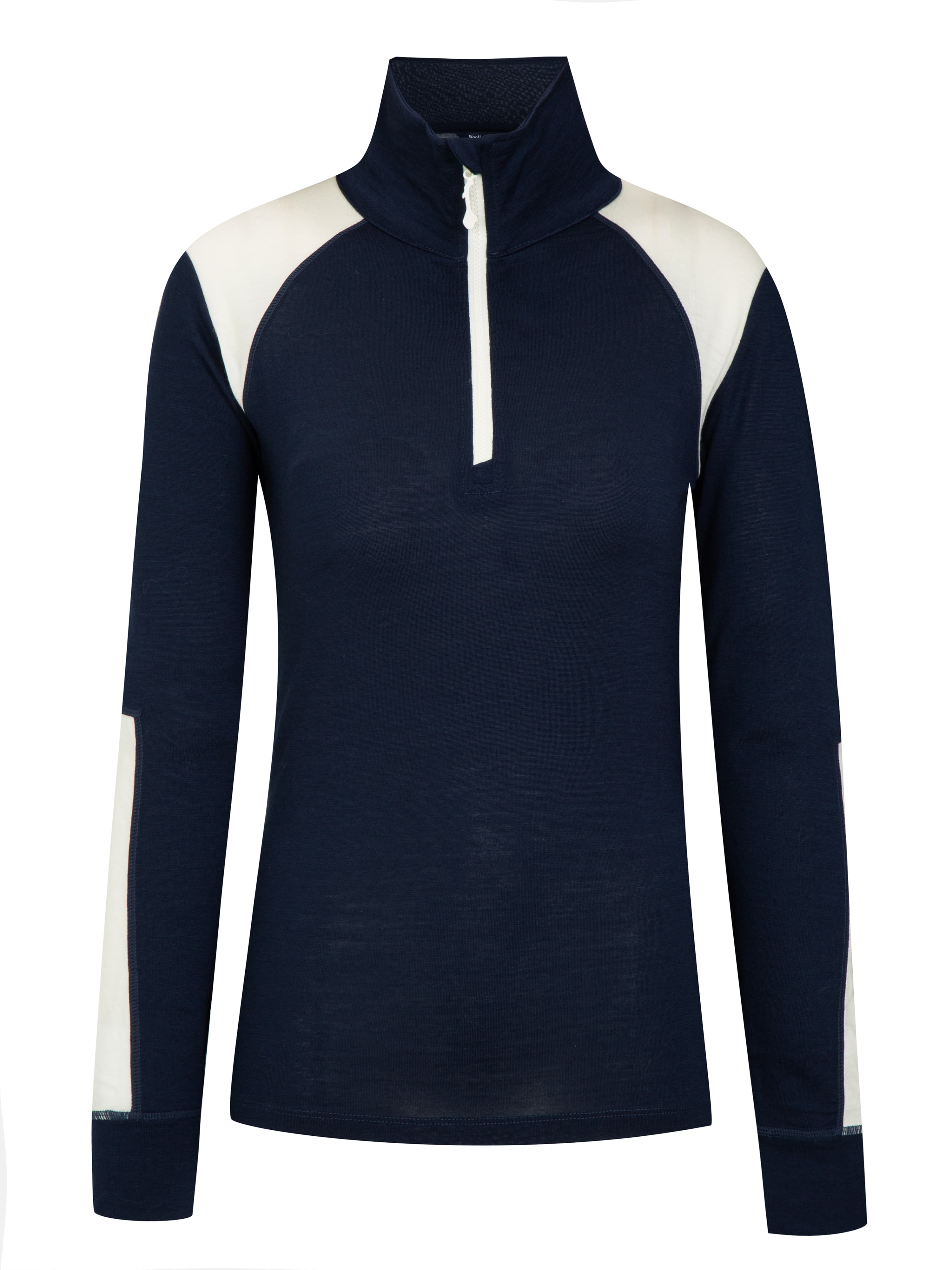 Hilleknuten Half-zip Ulltrøye Blue Ink