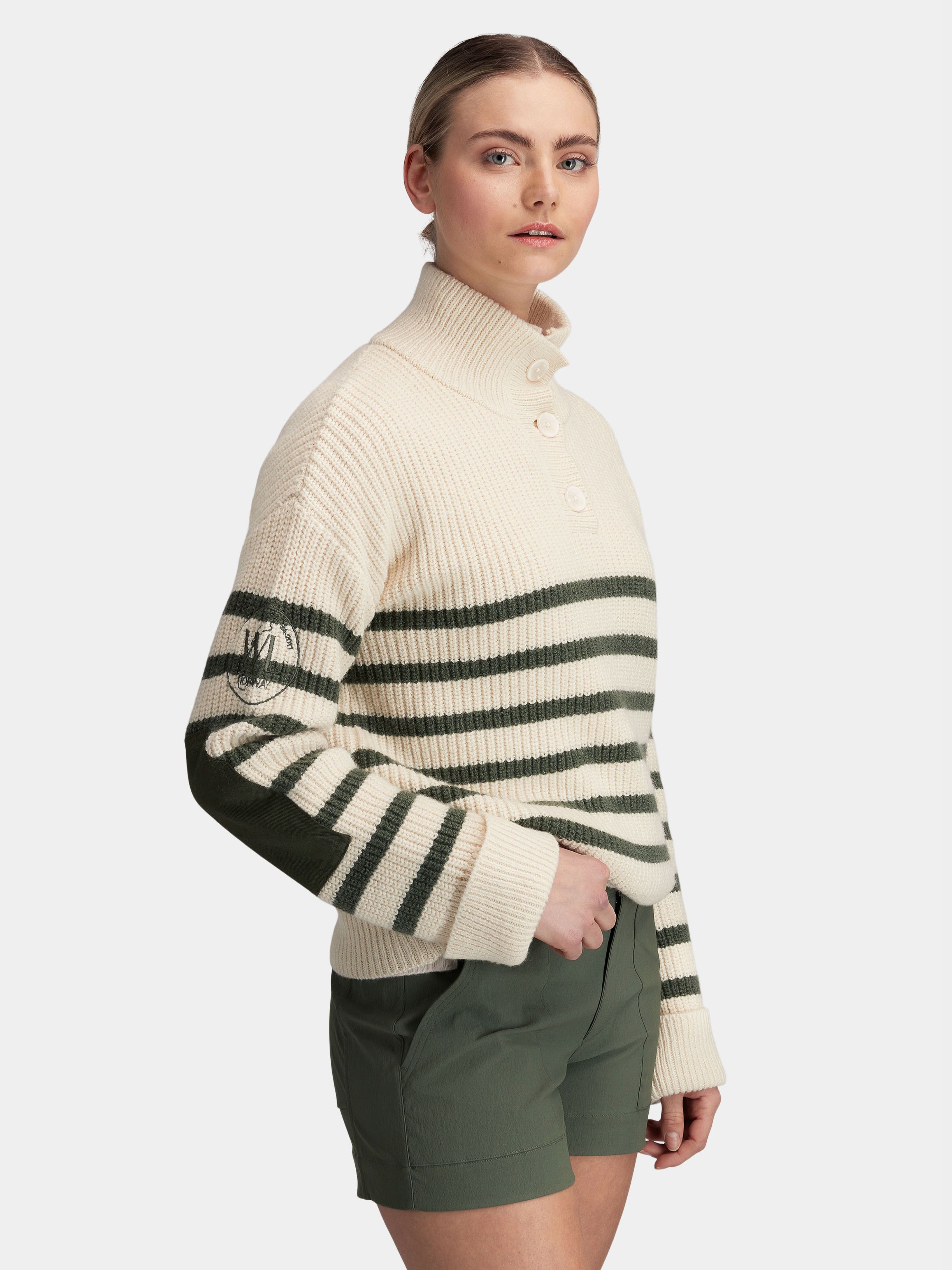 Lomseggen Strikkegenser White Swan