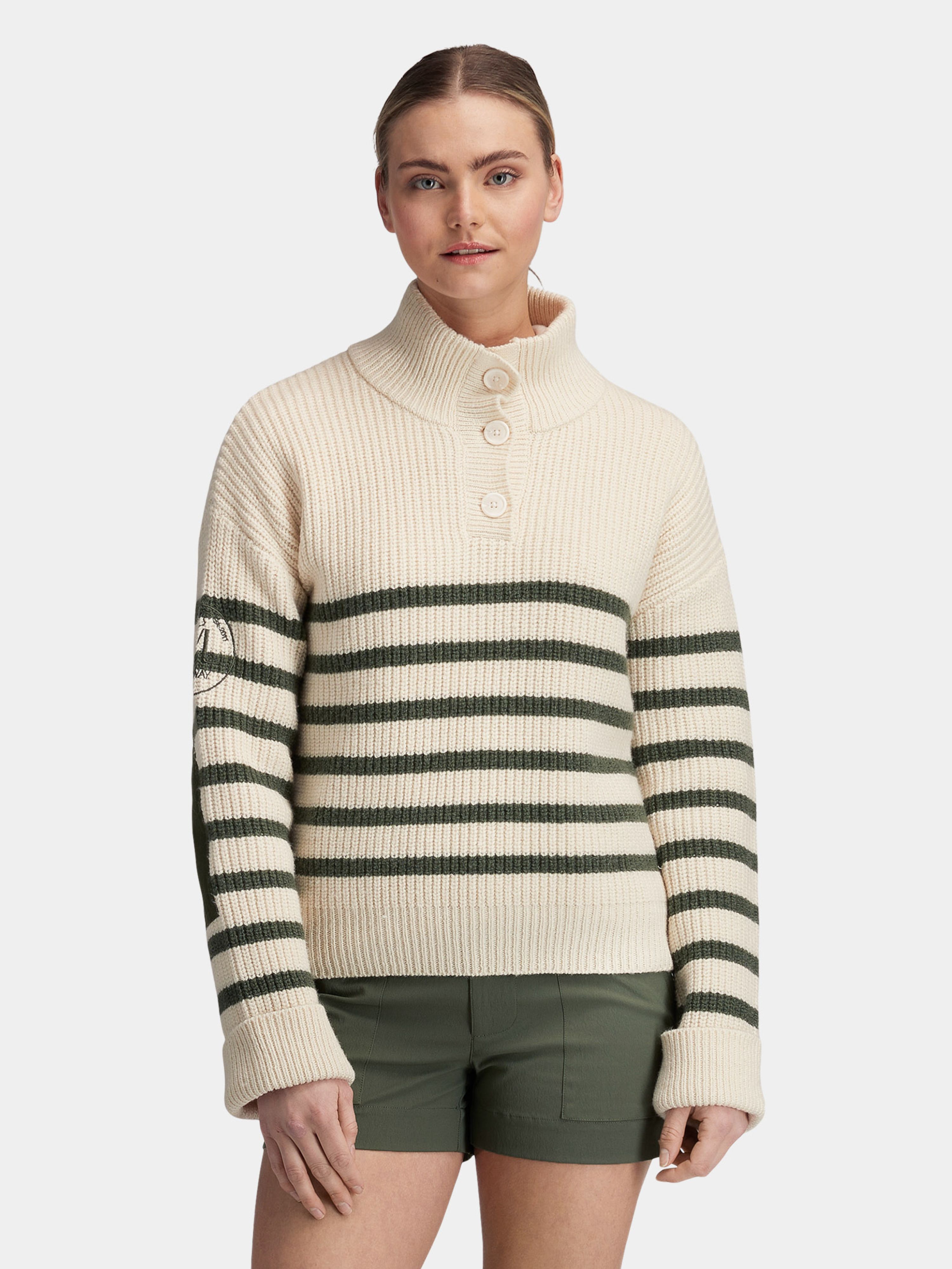 Lomseggen Strikkegenser White Swan