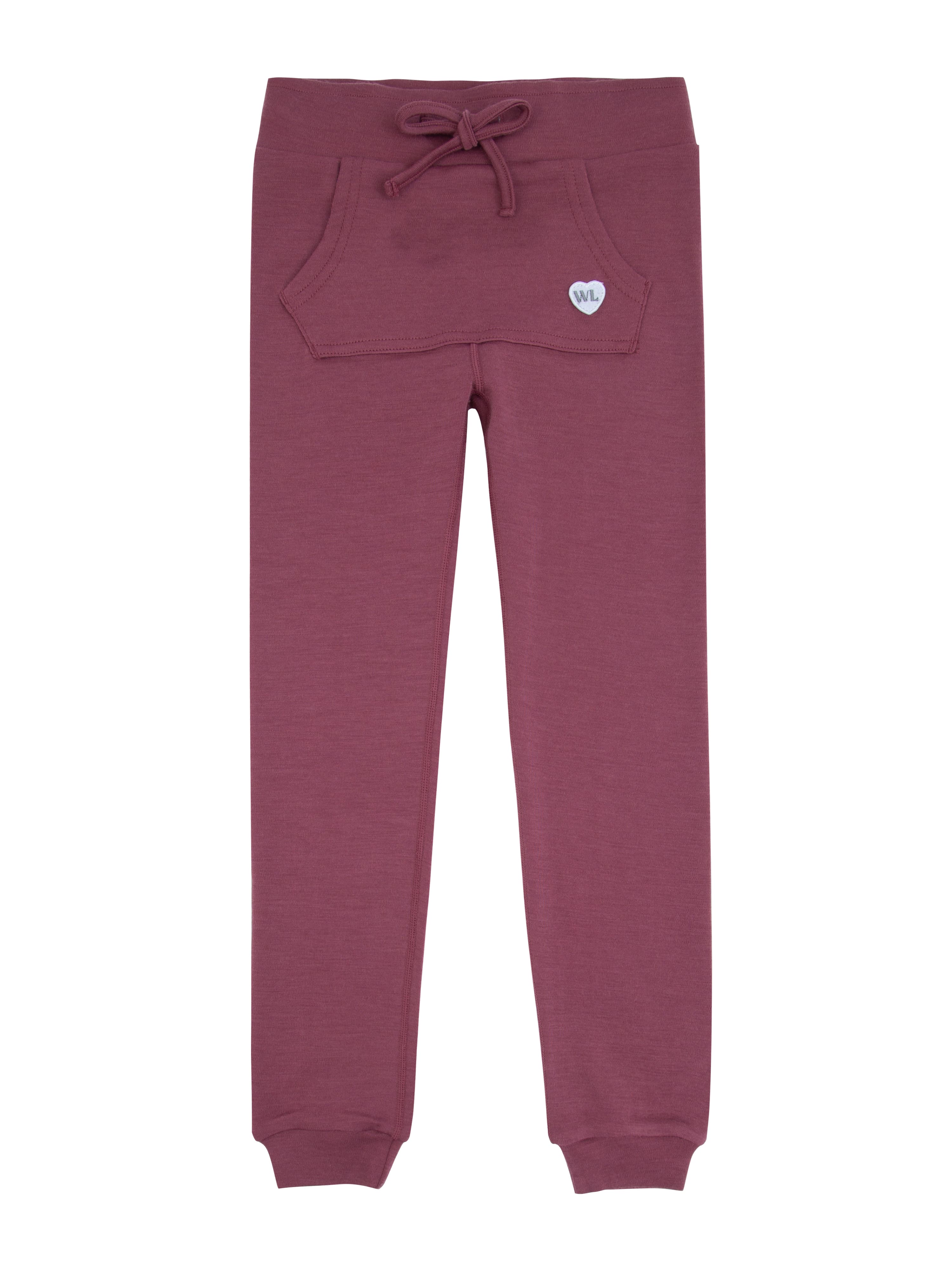Bergen Merino Ullbukse 3-10 år Dark Blush