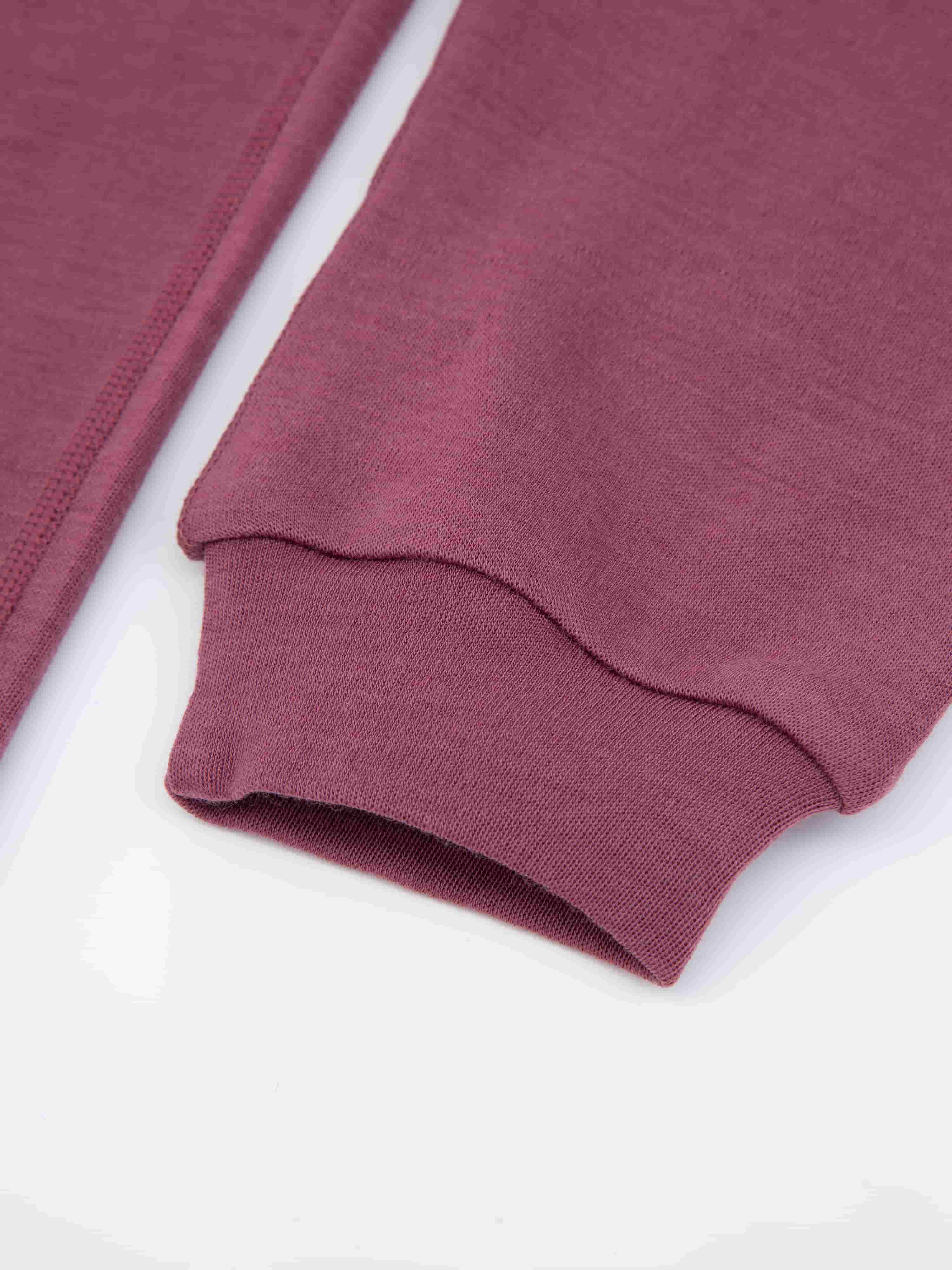 Bergen Merino Ullbukse 3-10 år Dark Blush