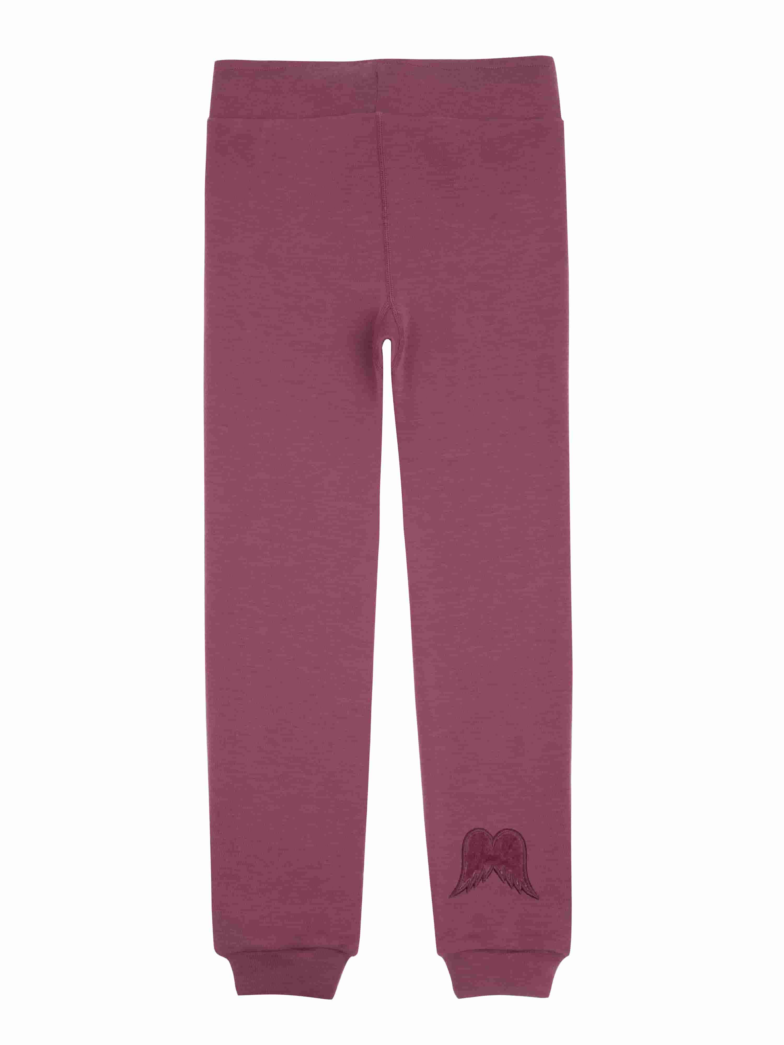 Bergen Merino Ullbukse 3-10 år Dark Blush