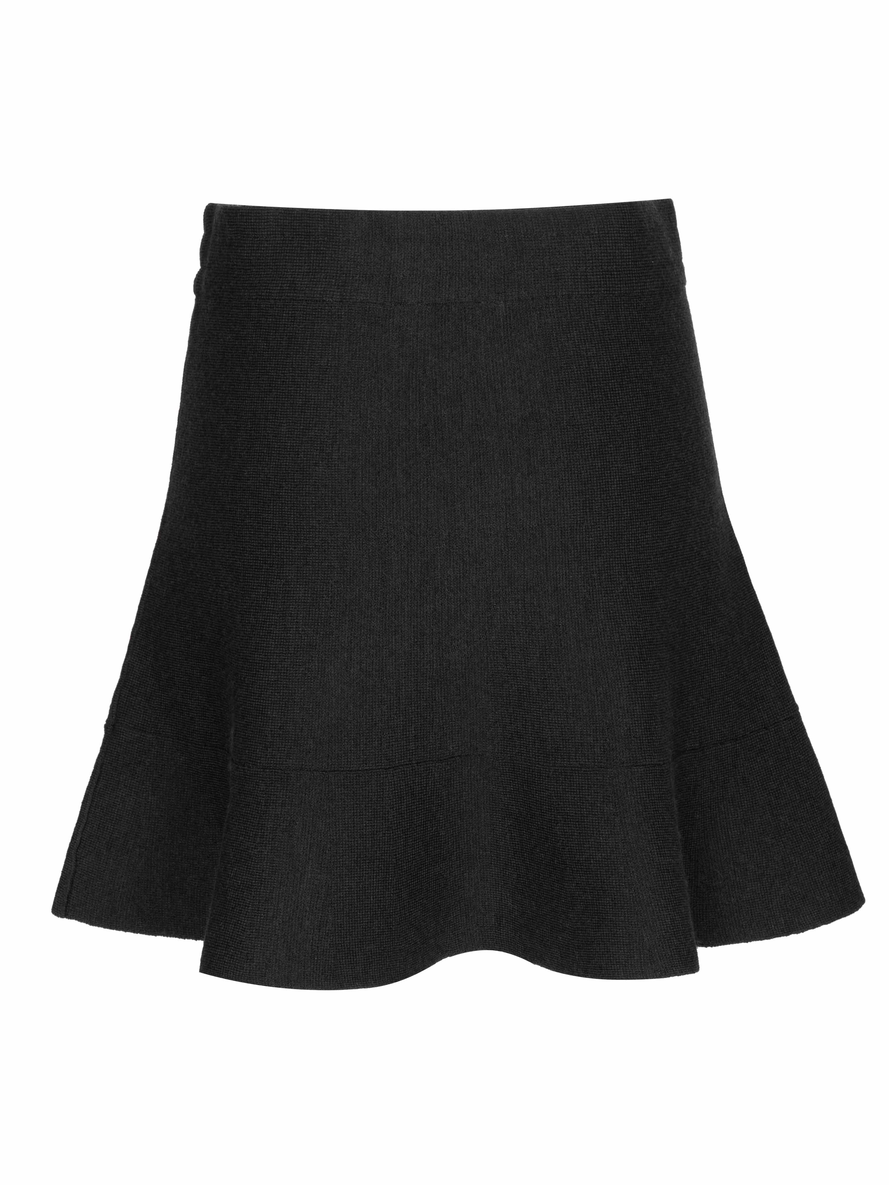 Fongen Ullskjørt Charcoal grey