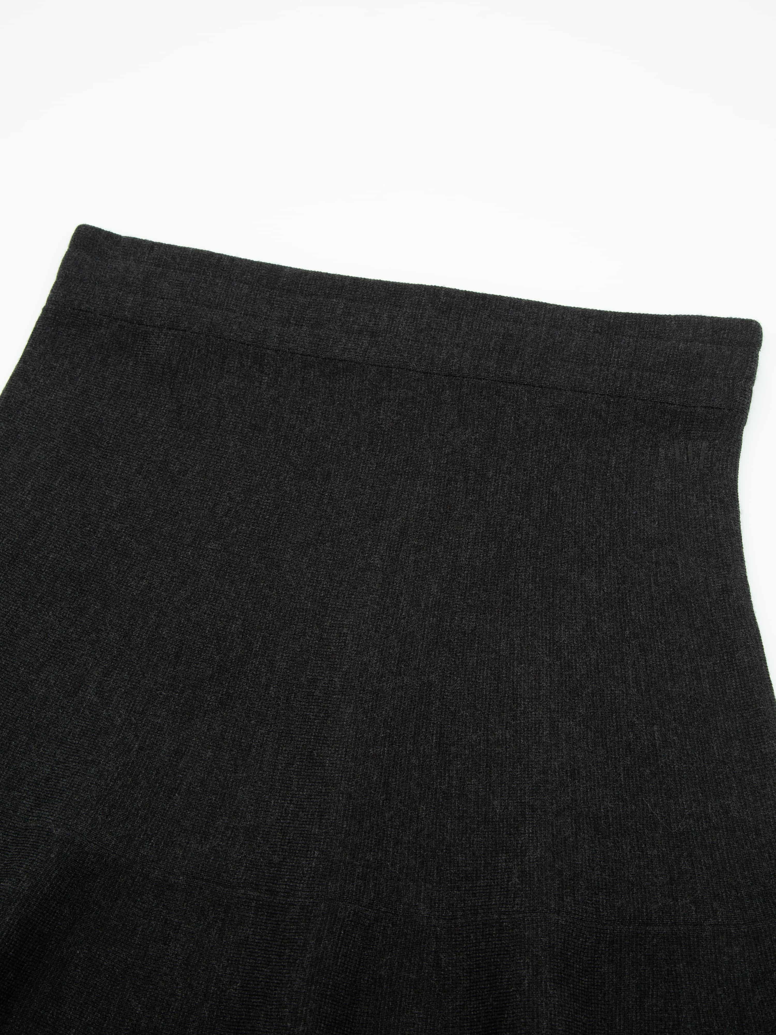 Fongen Ullskjørt Charcoal grey