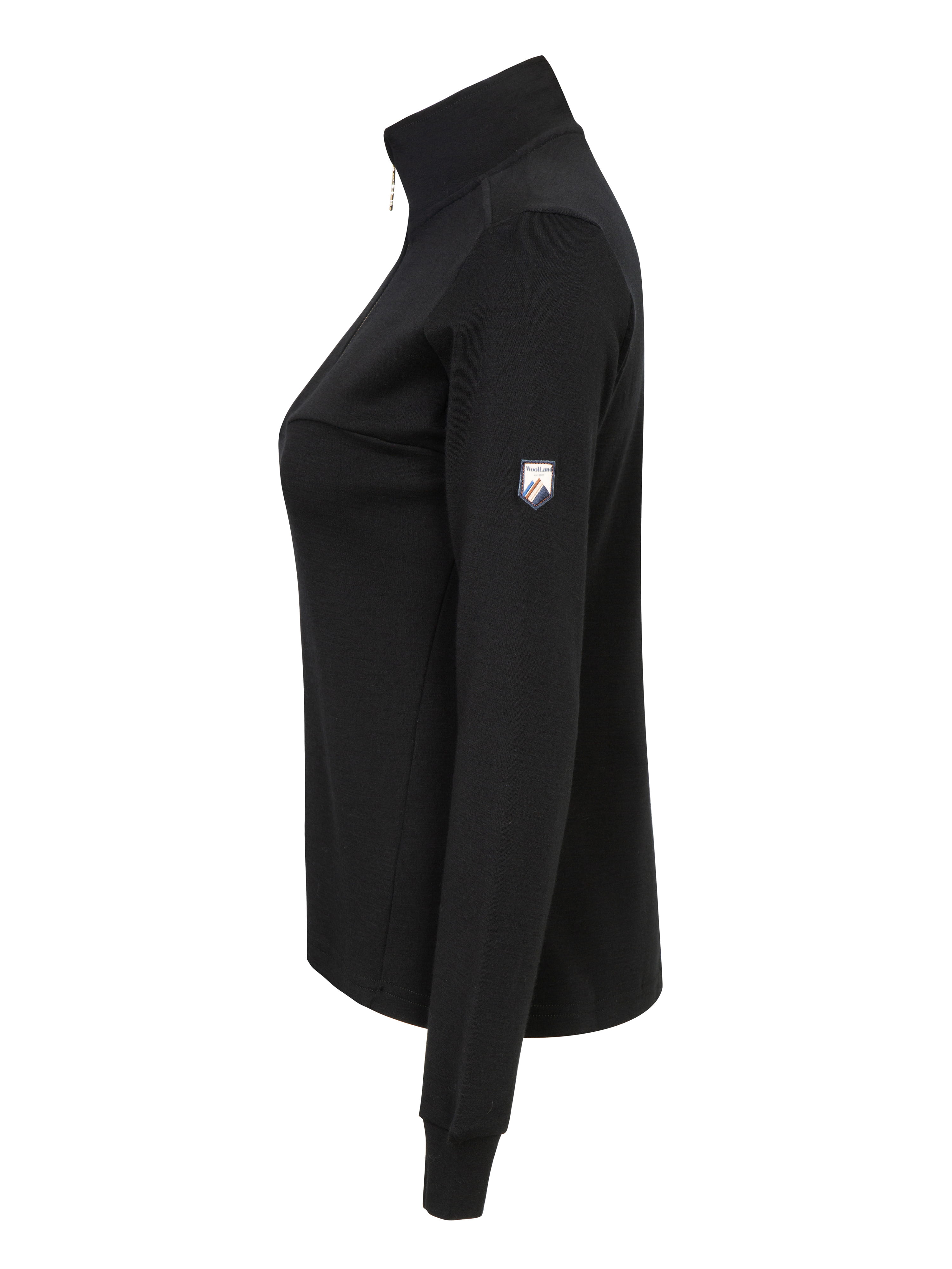 Glomfjord Half-Zip Ullgenser Black