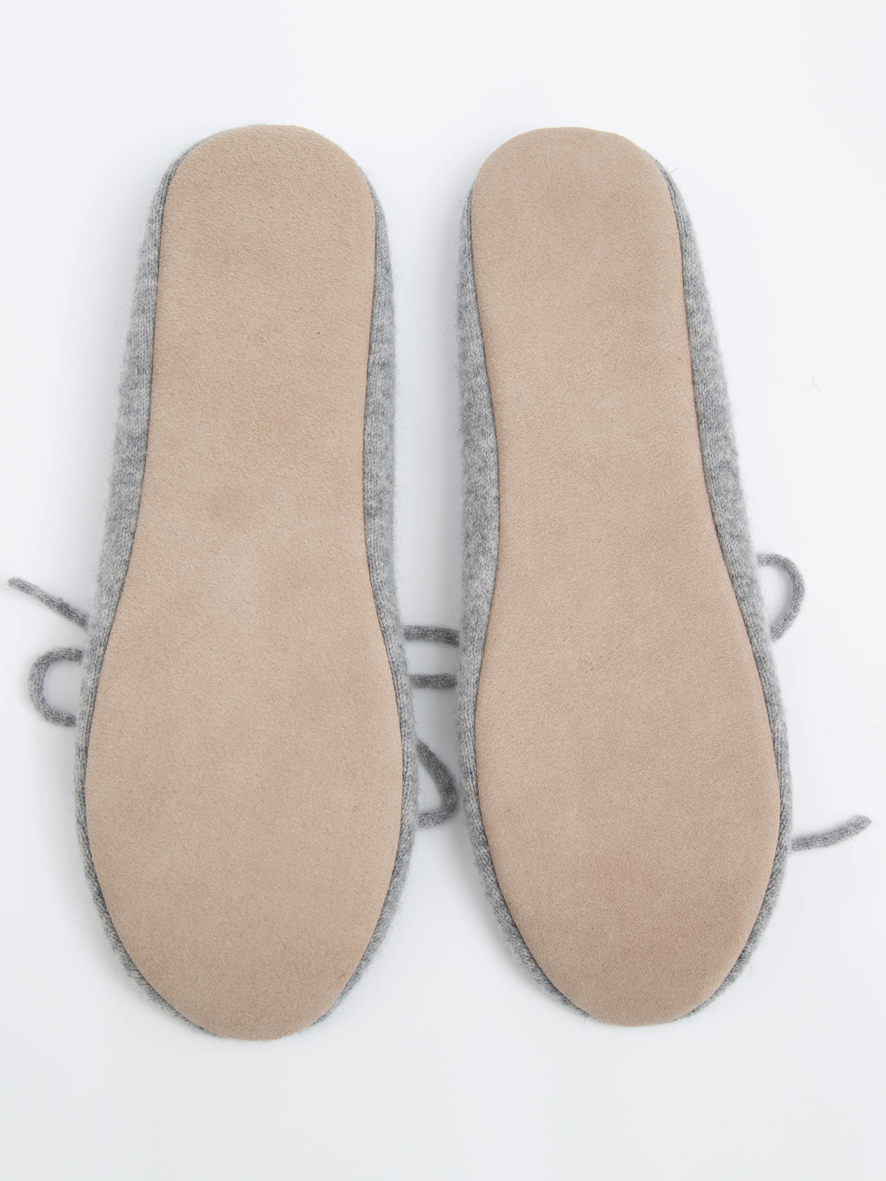 Stortoppen Kashmir Tøfler Grey melange