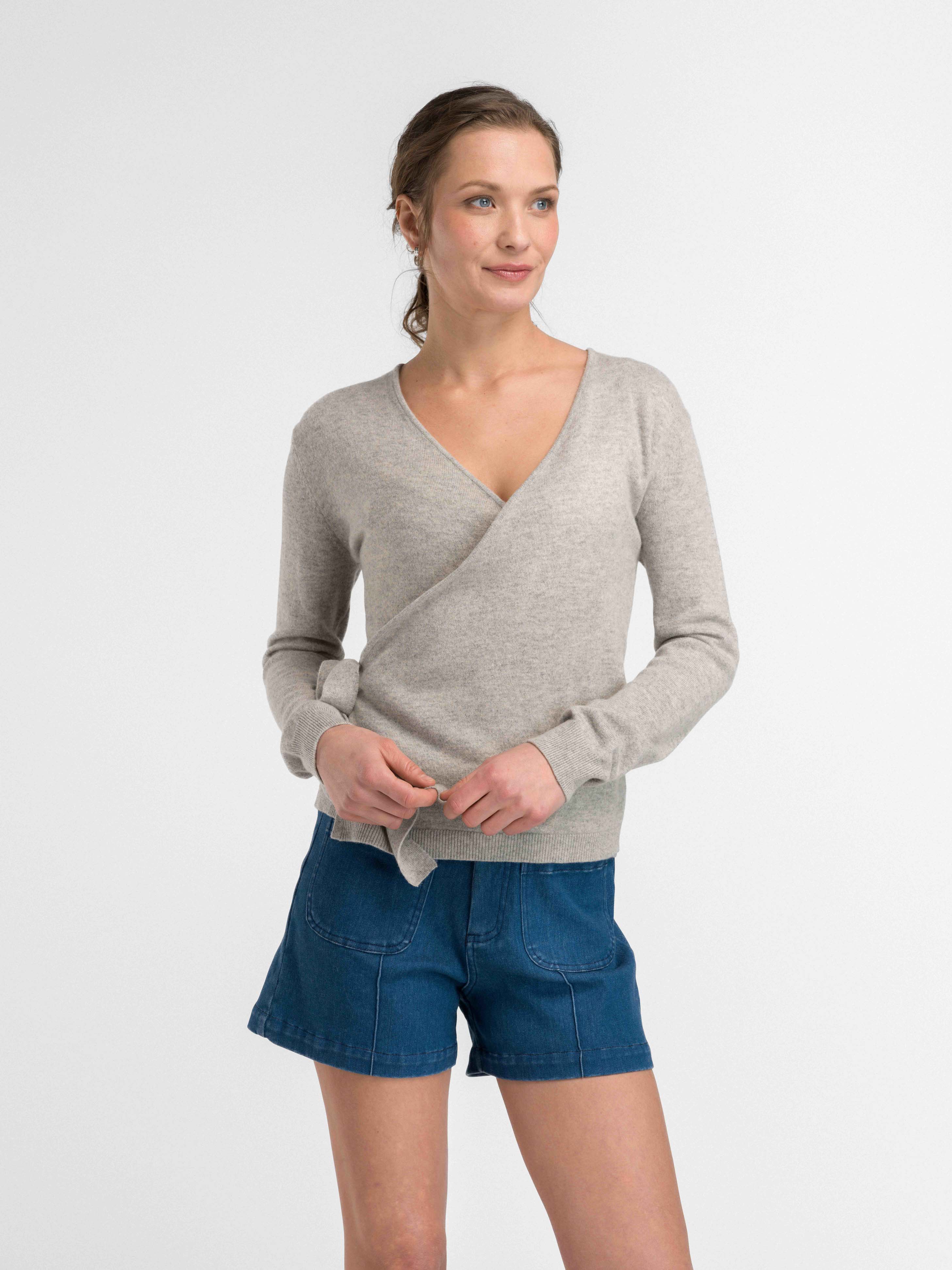 Arendal Kashmir Omslagsjakke Grey Melange