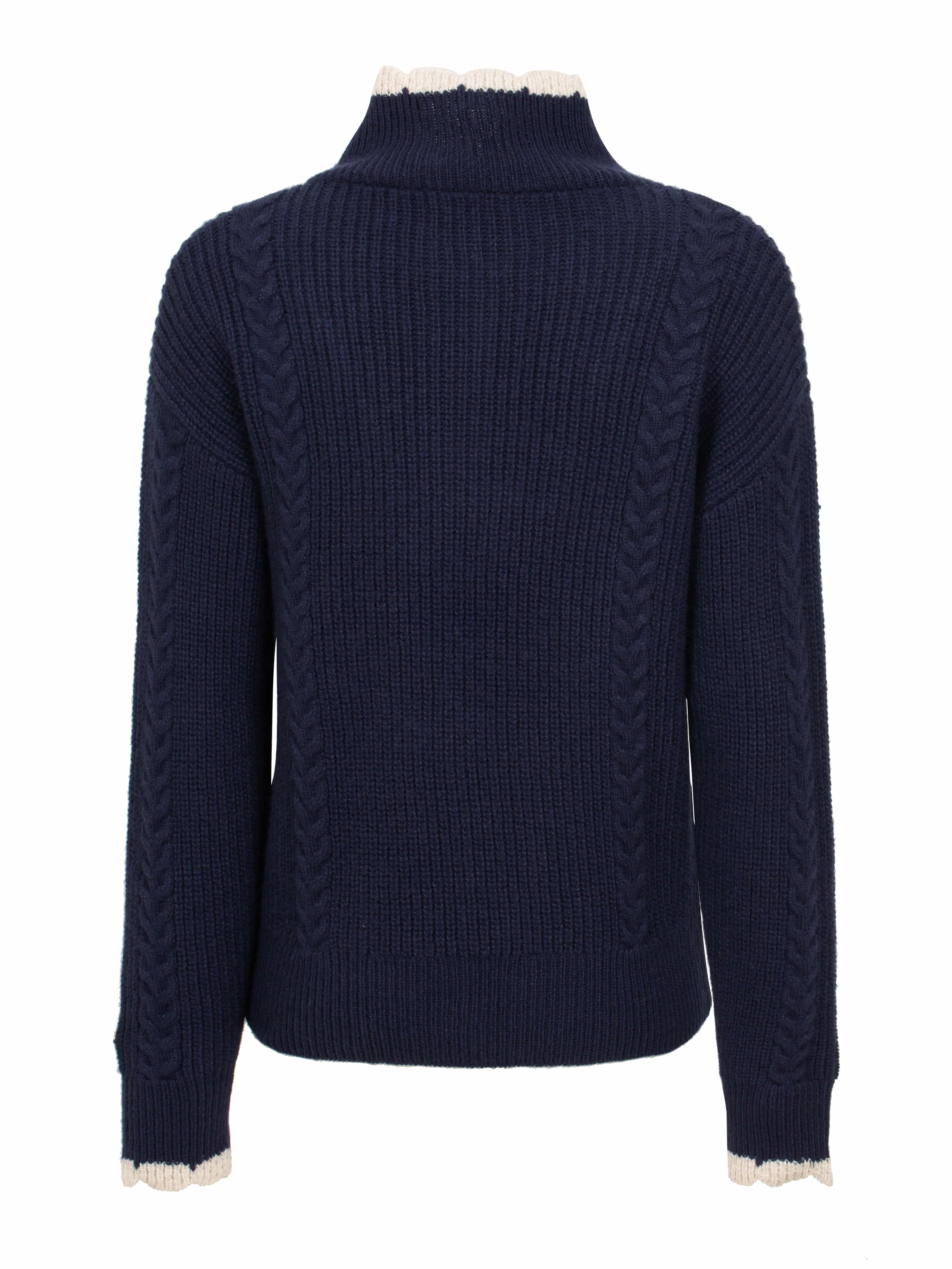 Ustaoset Strikket Genser Blue Ink