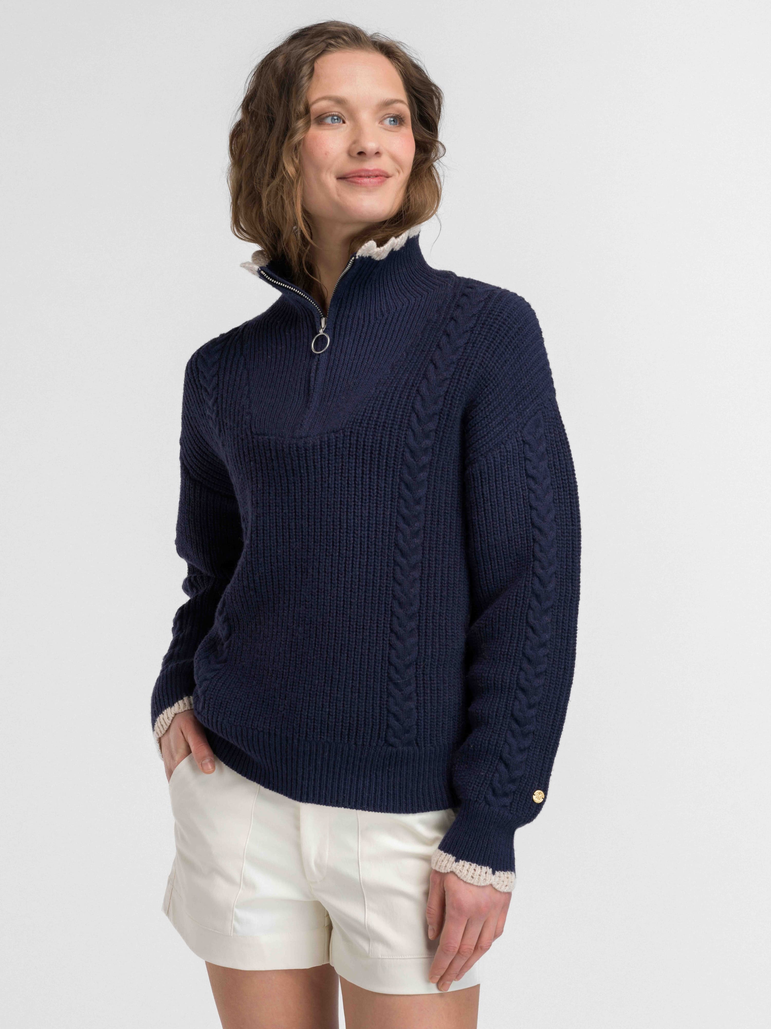 Ustaoset Strikket Genser Blue Ink