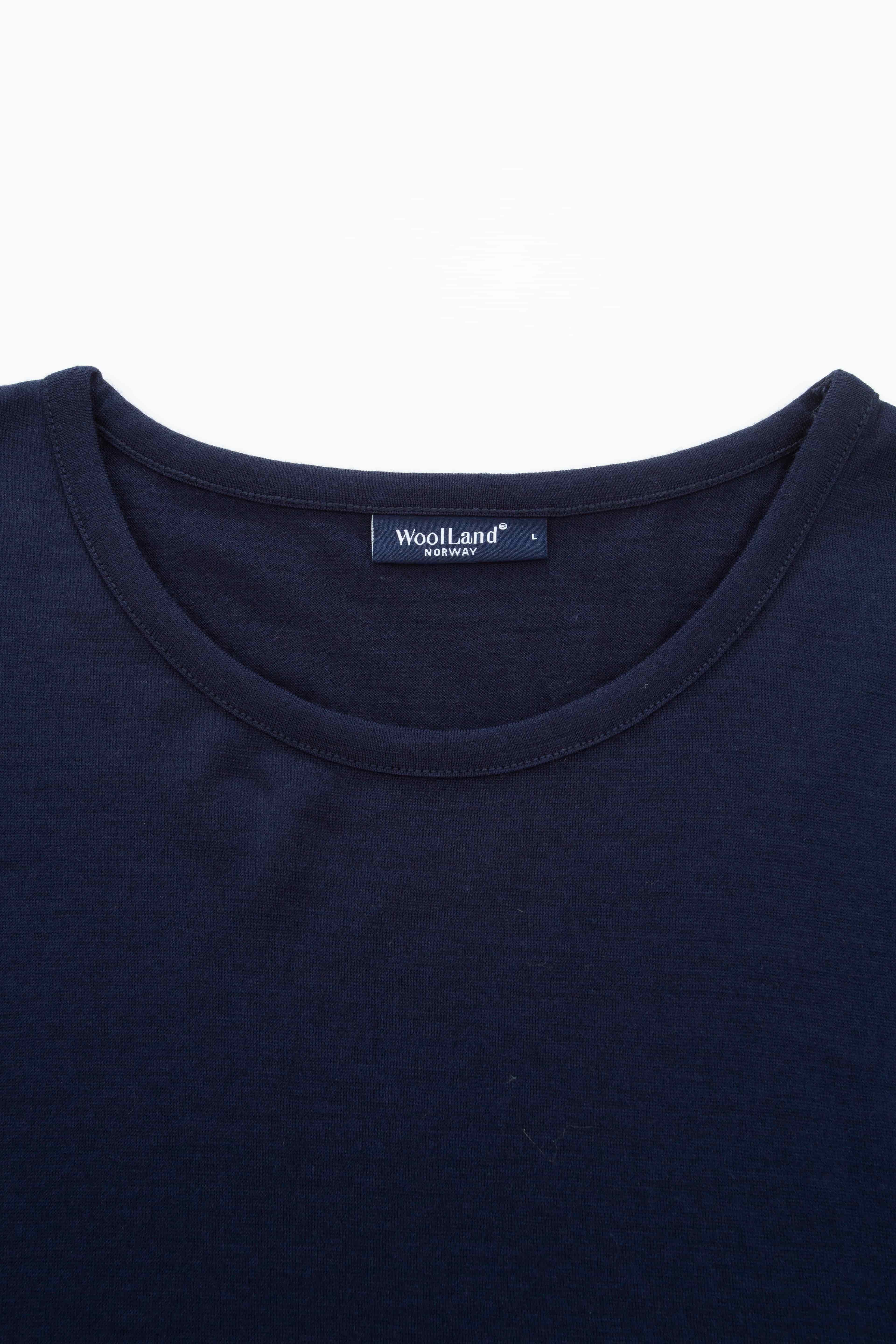 Lindesnes ull-t-skjorte Blue Ink