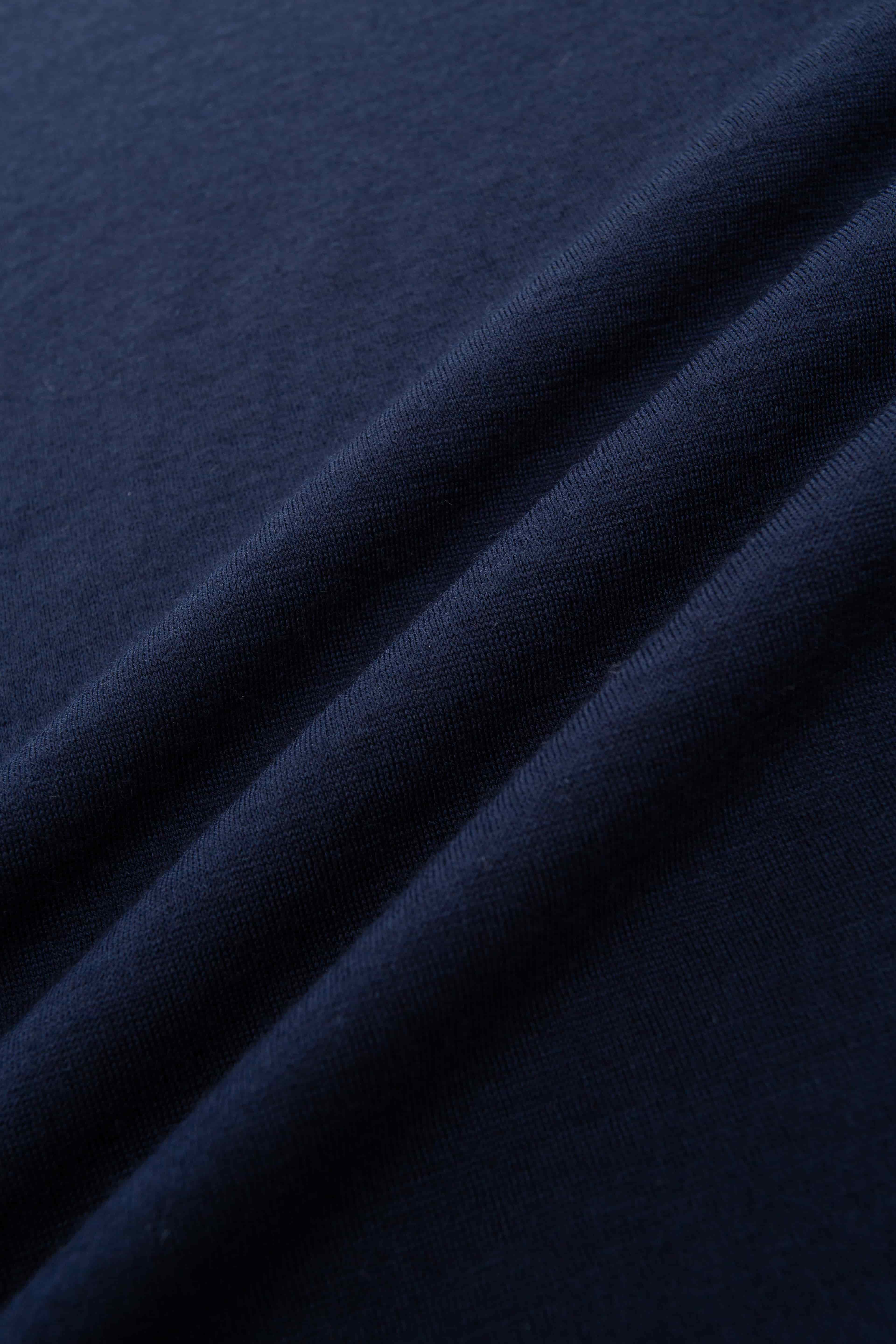 Lindesnes ull-t-skjorte Blue Ink