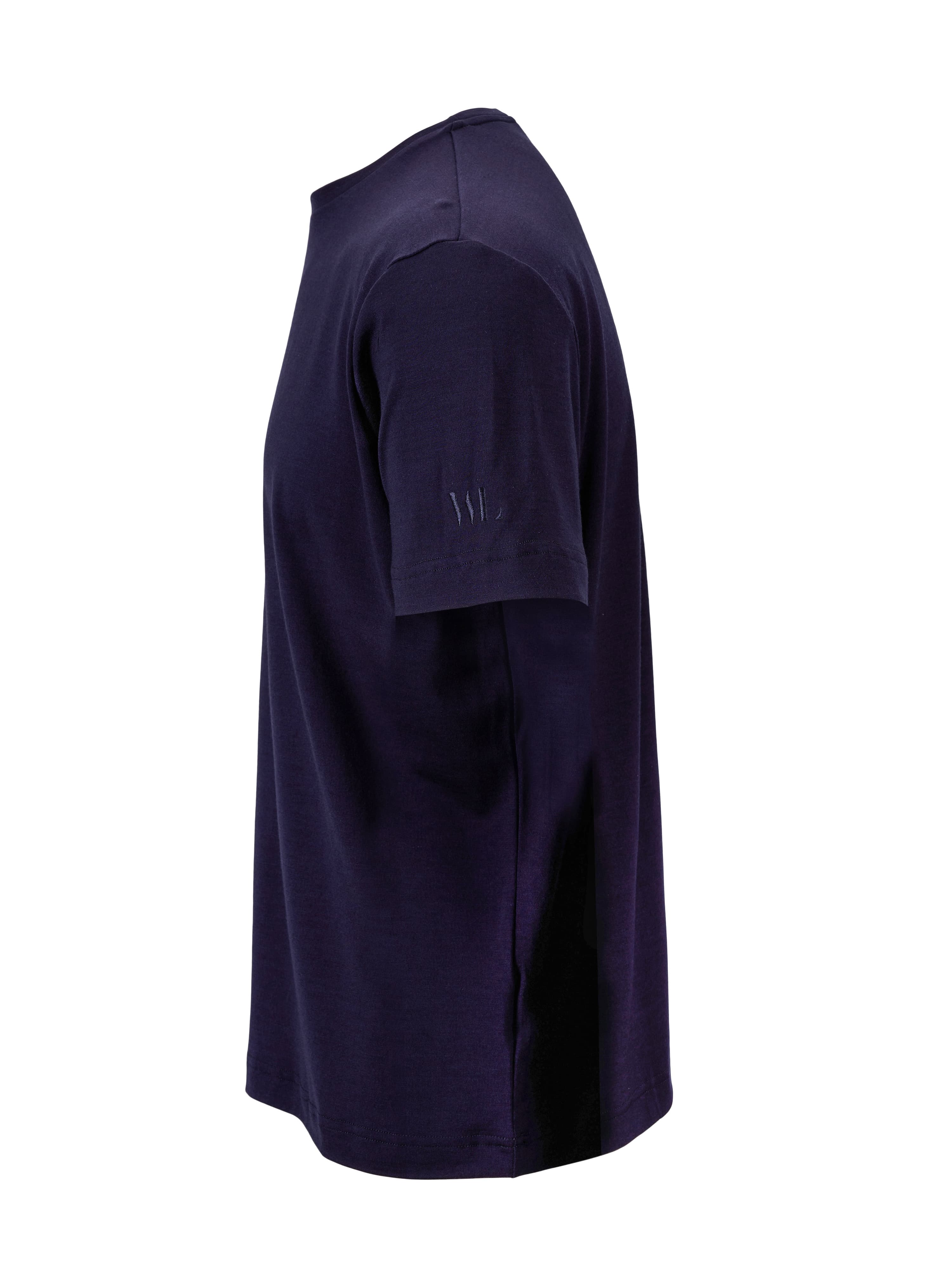 Lindesnes ull-t-skjorte Blue Ink