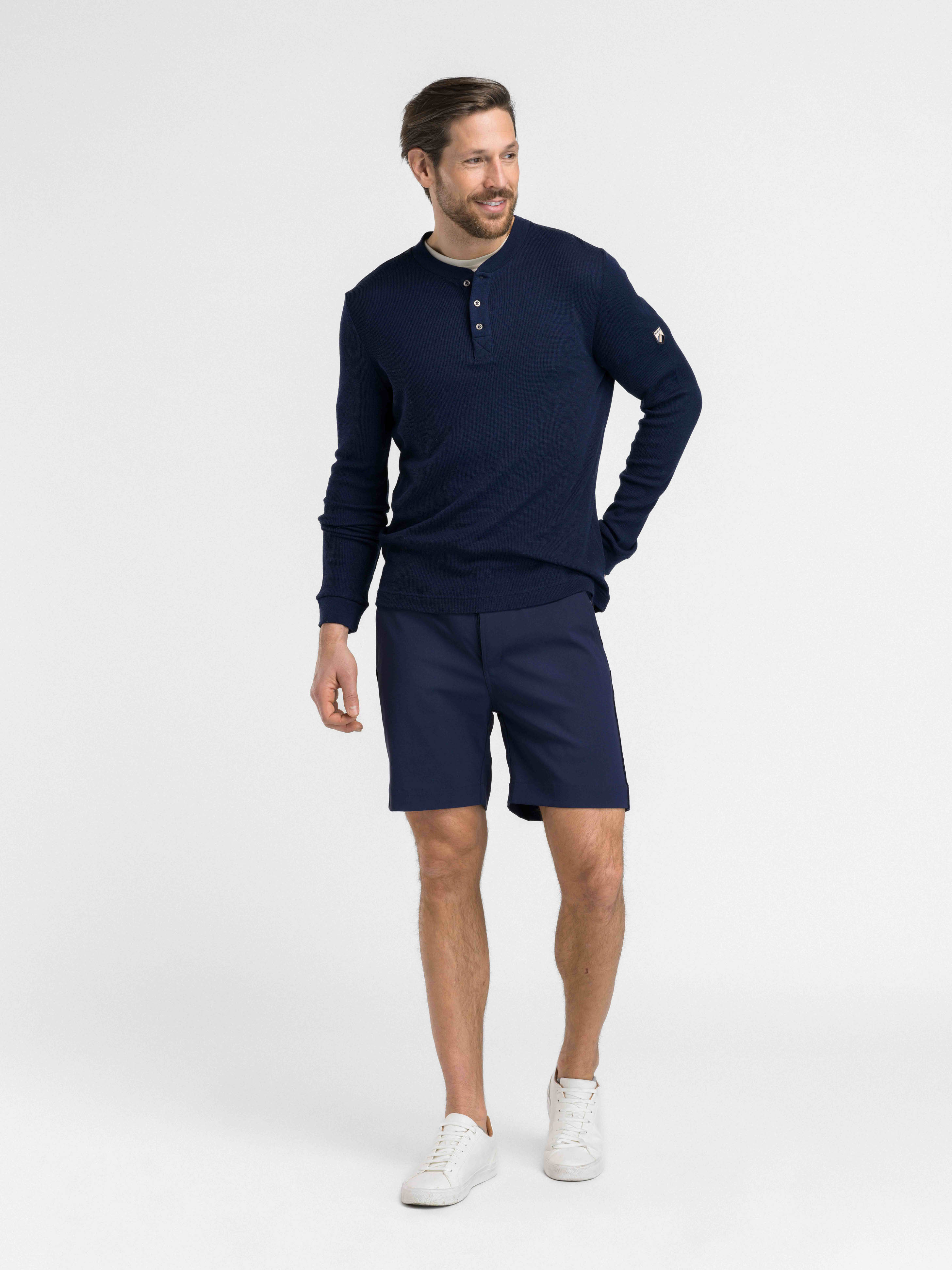 Romsdalseggen Cord Shorts  Blue Ink
