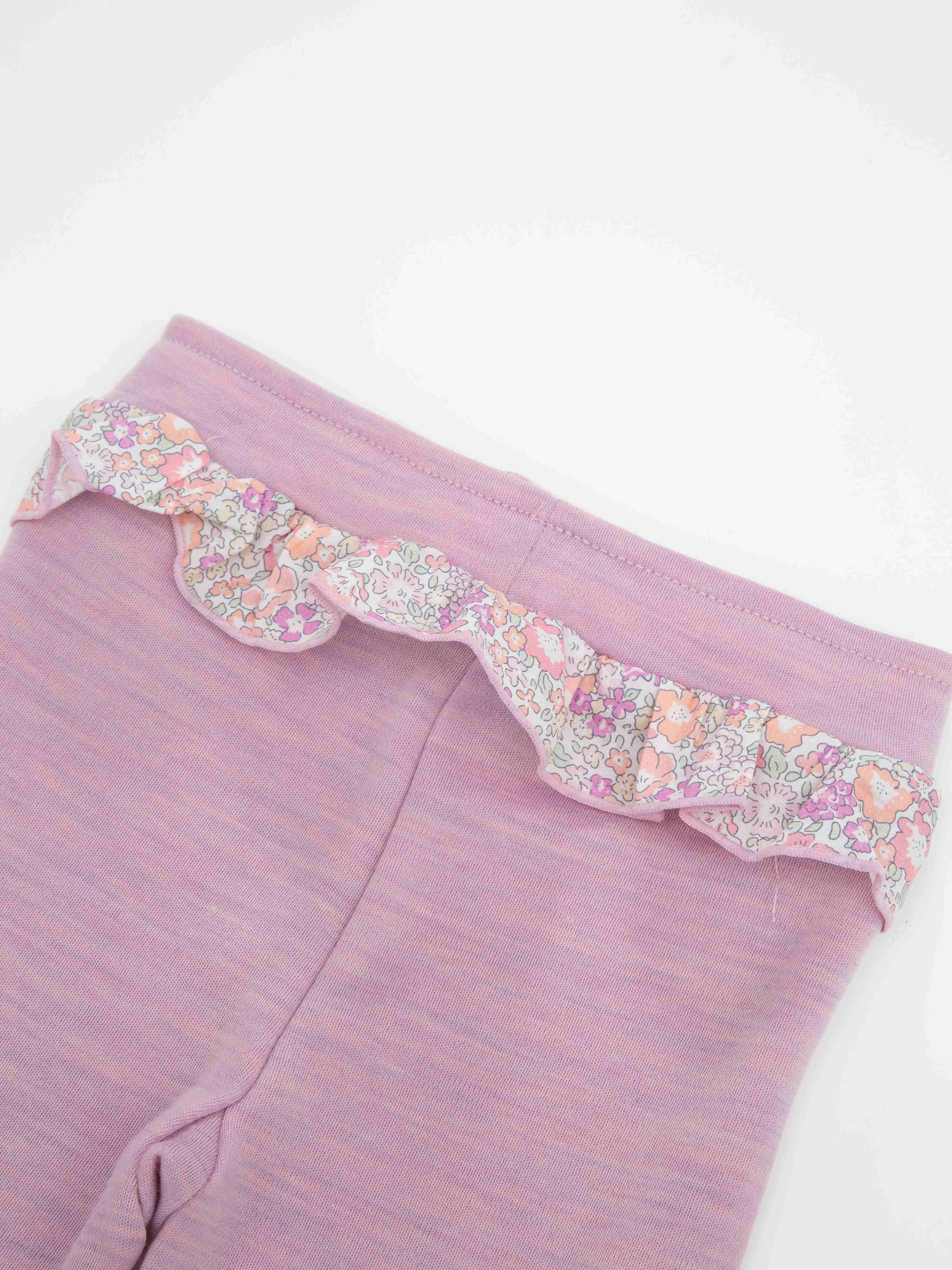 Farsund Merino Ullbukse Light Pink Melange
