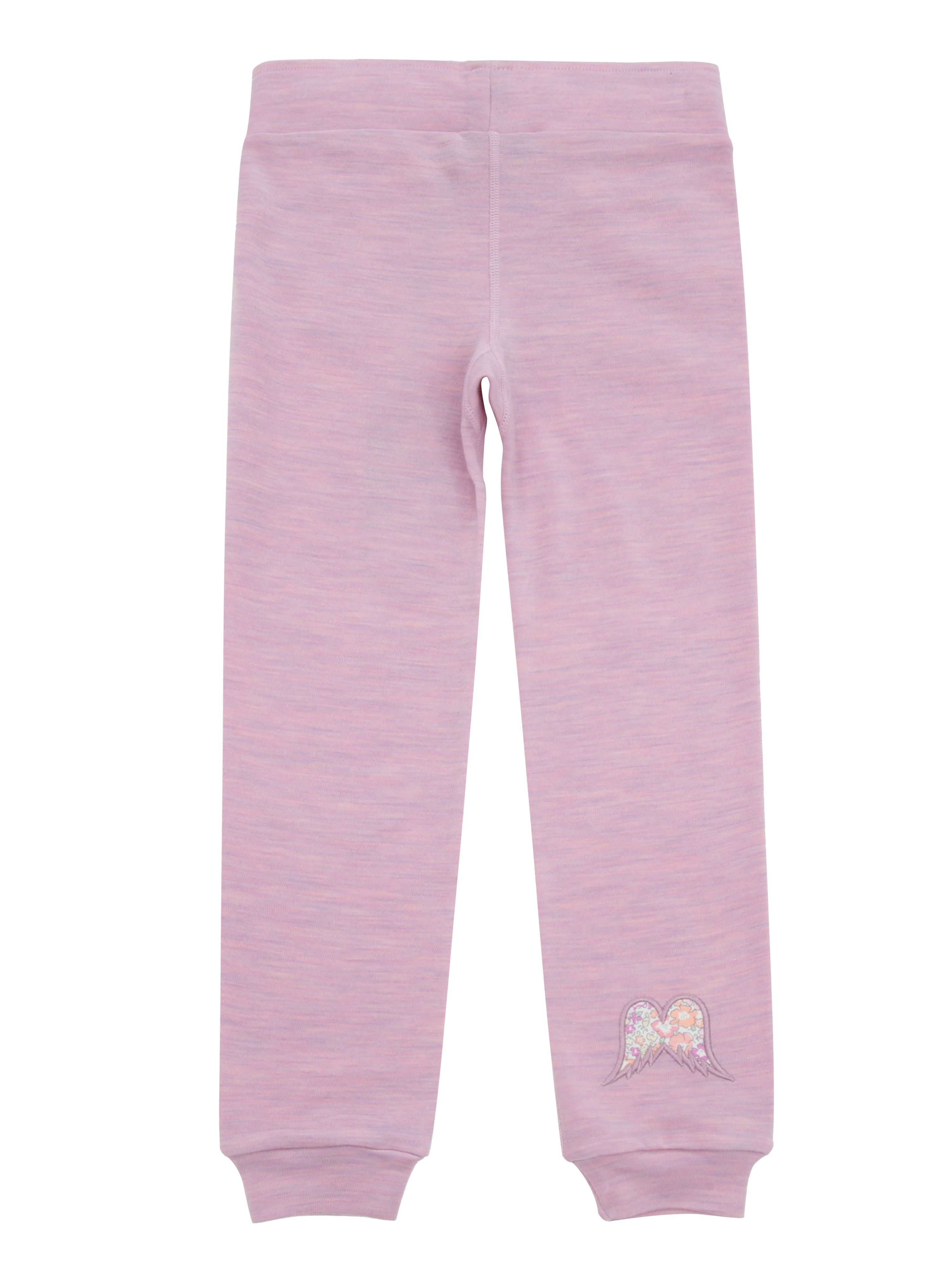 Bergen Merino Ullbukse 3-10 år Light Pink Melange