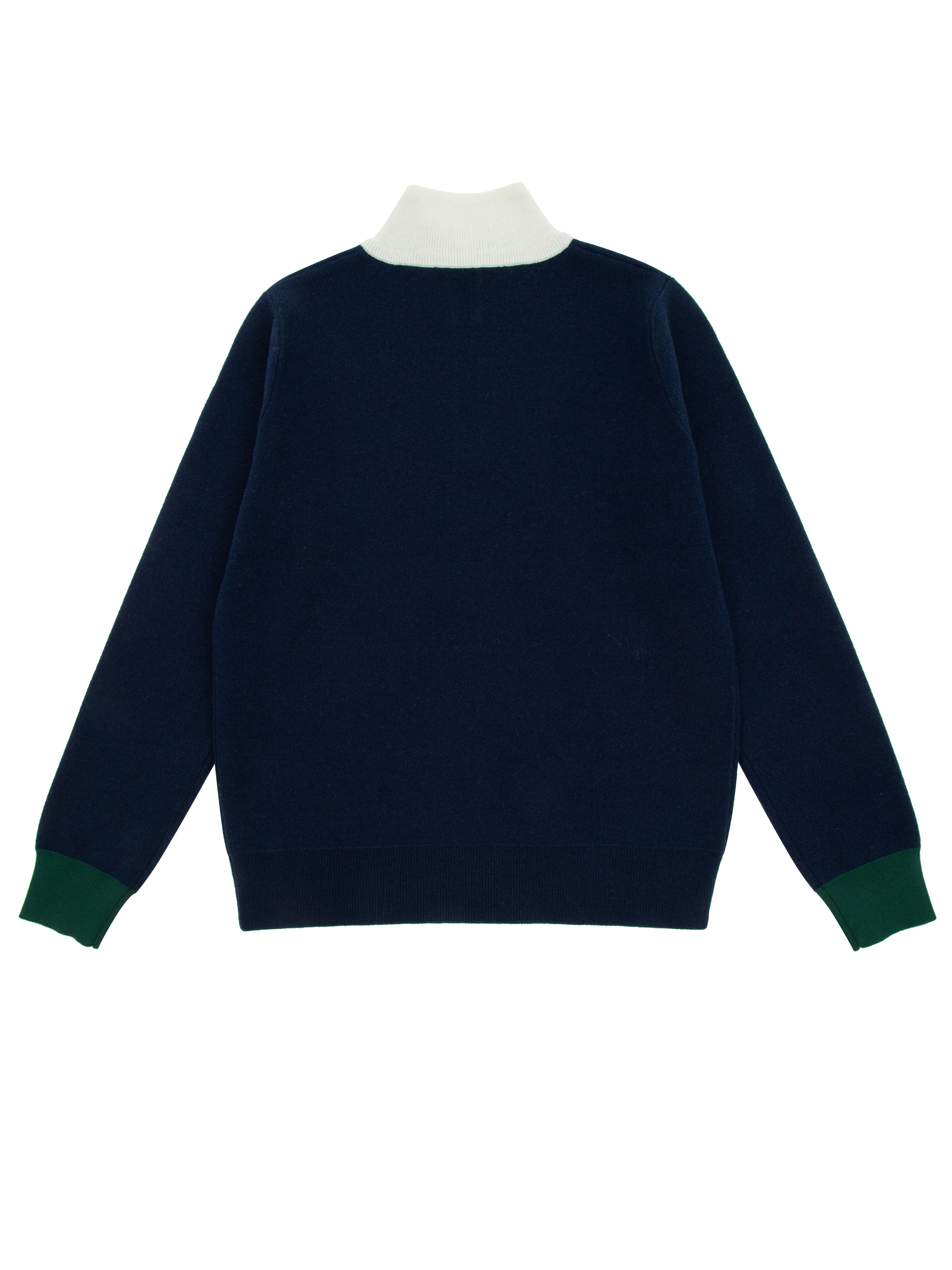 Hemsedal Strikket Half-Zip Ullgenser Green