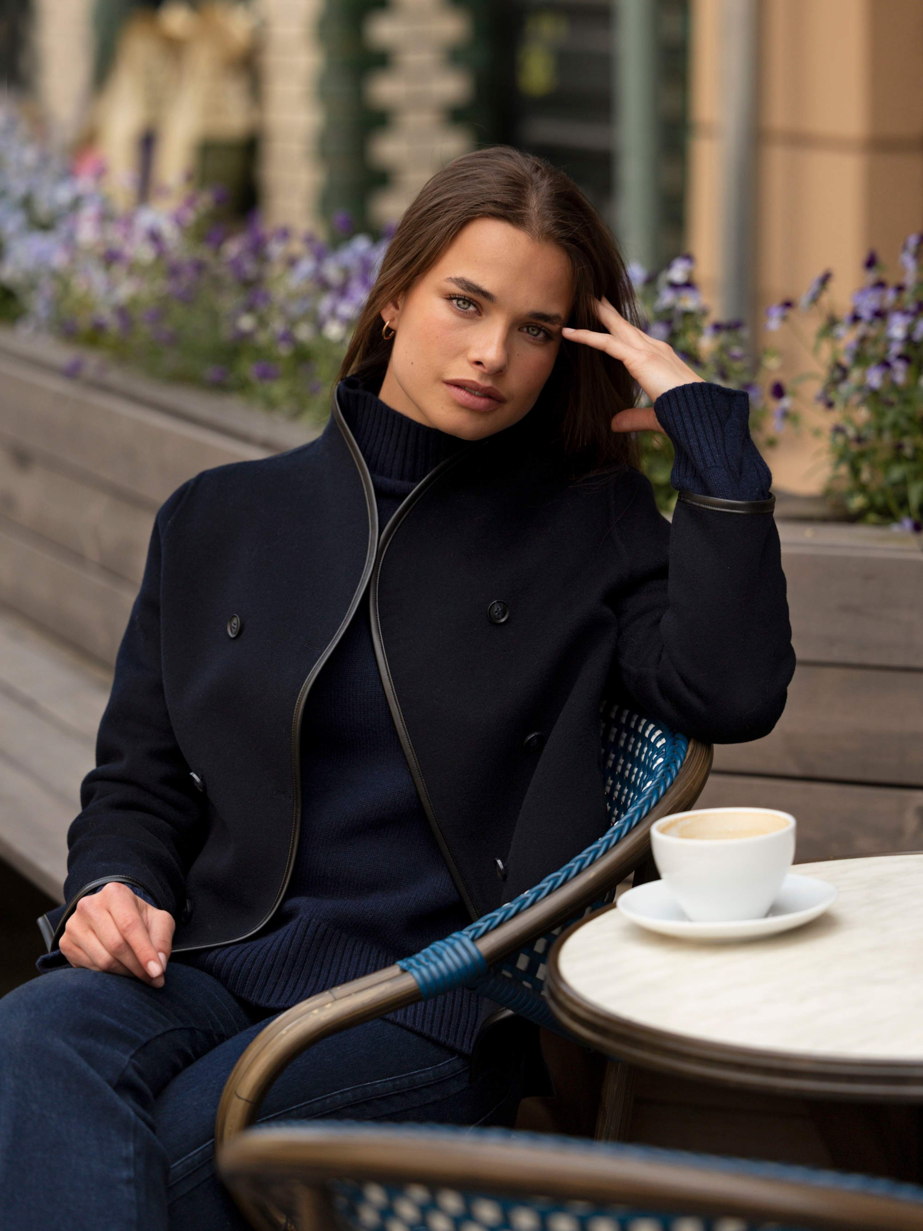 Frøysa Ulljakke Dark Blue