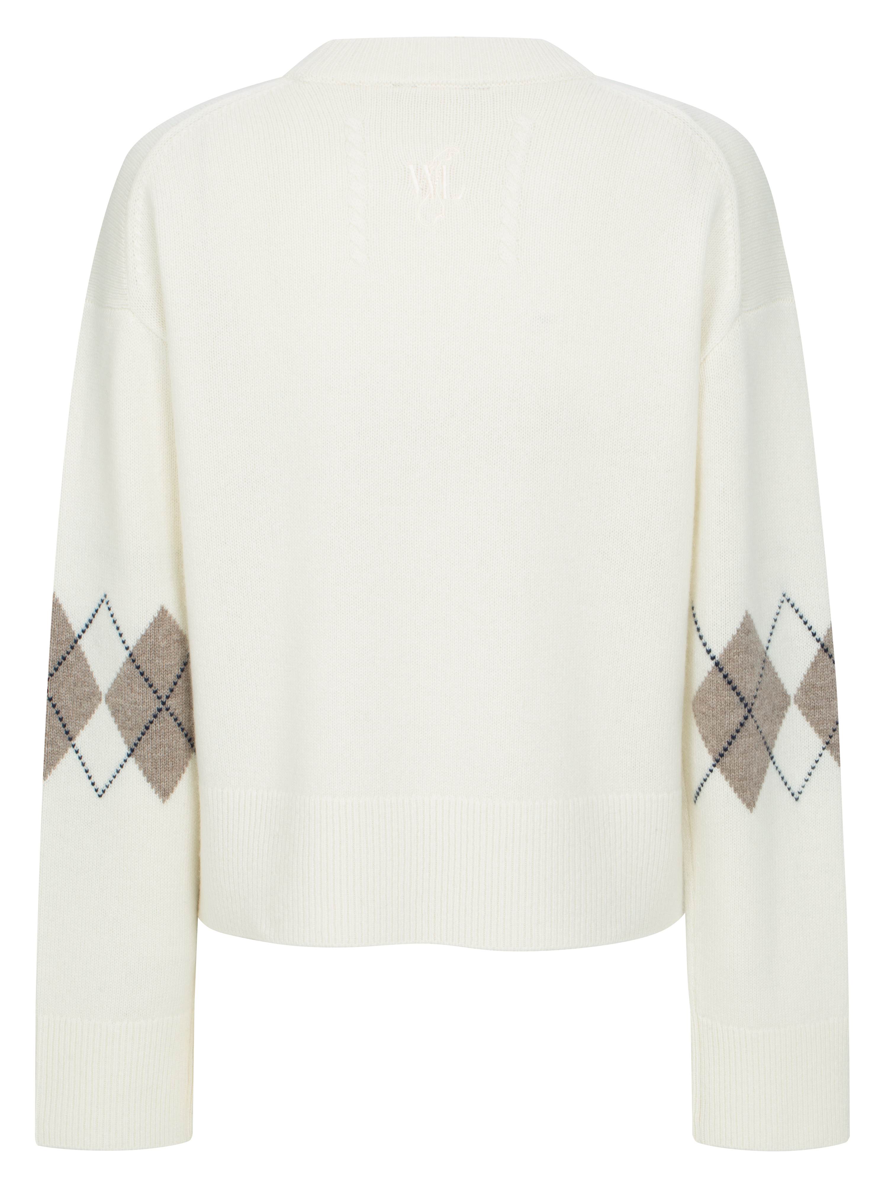 Midtoppen Kashmir Genser  Snow White