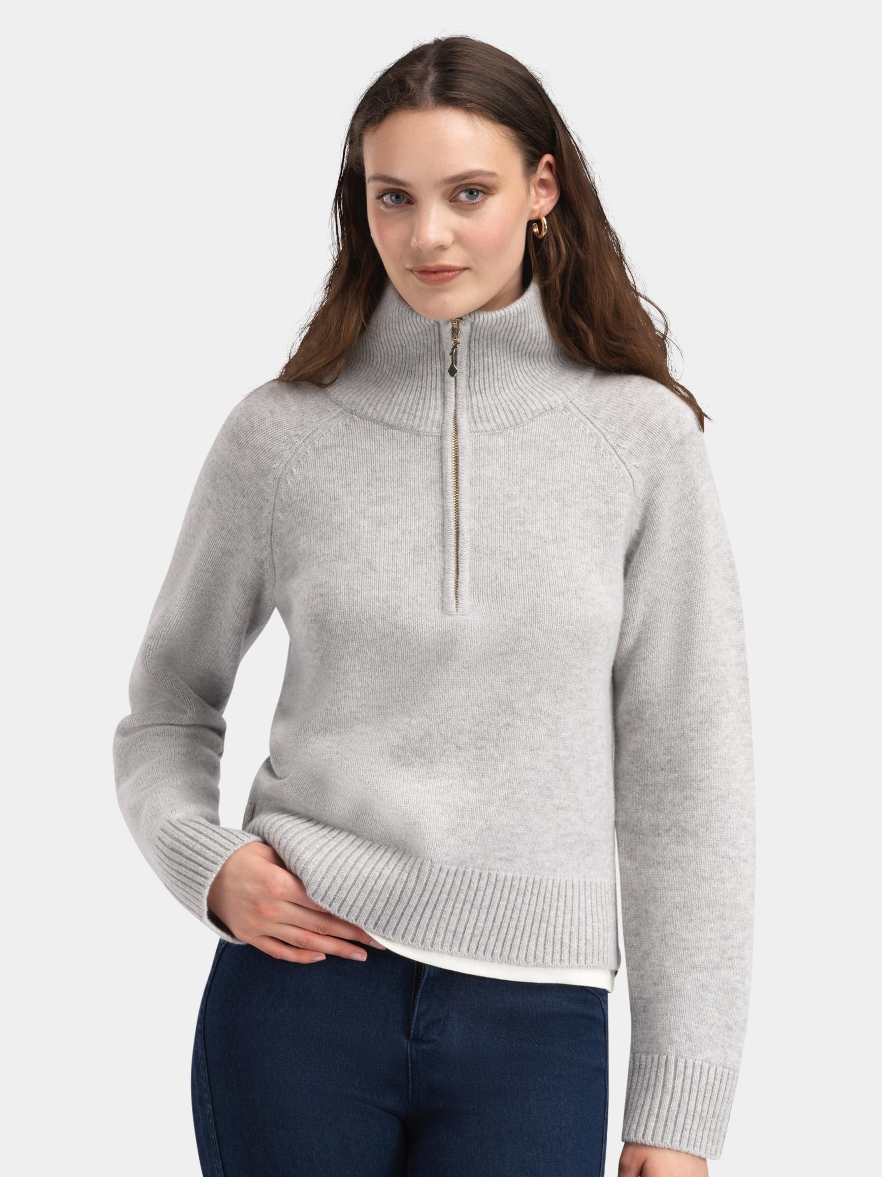 Snøheim Strikkegenser  Grey Melange