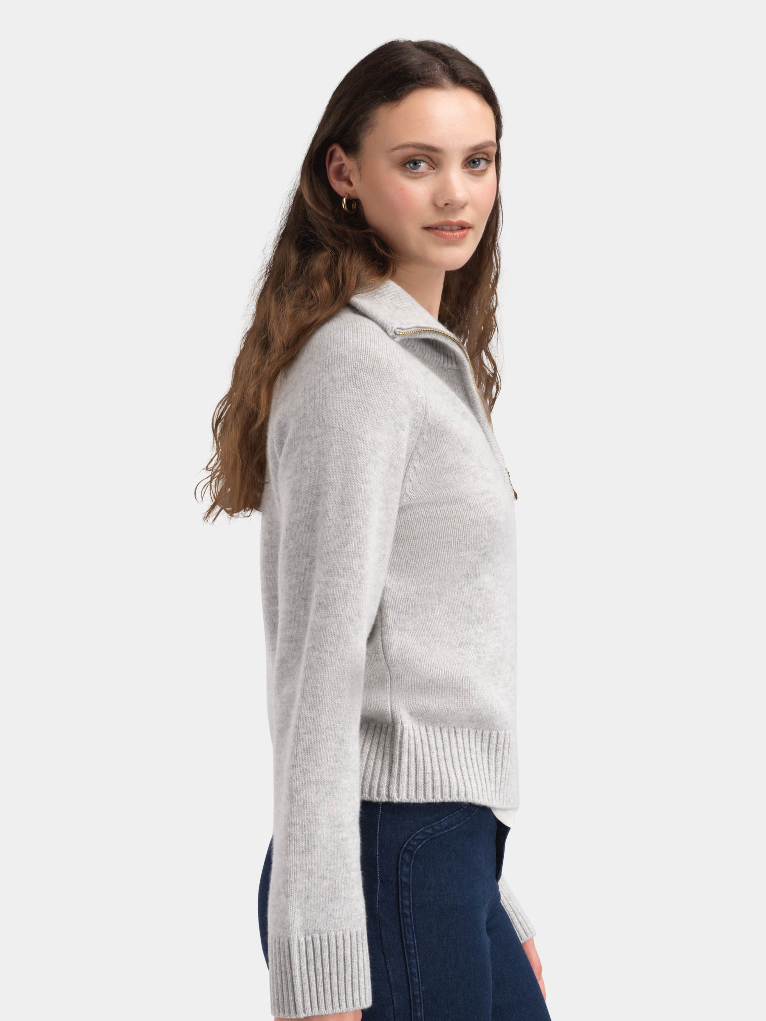 Snøheim Strikkegenser  Grey Melange