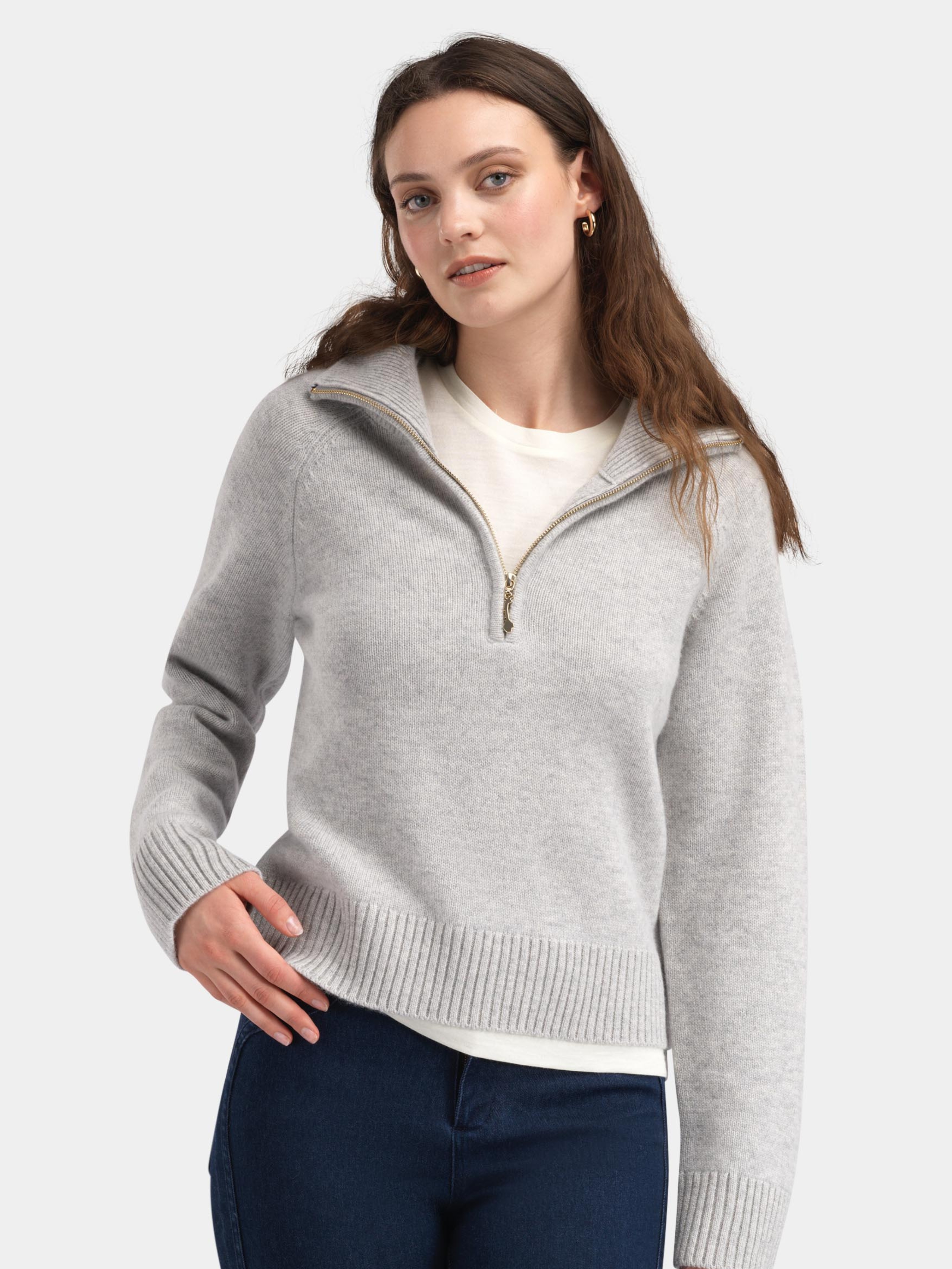 Snøheim Strikkegenser  Grey Melange