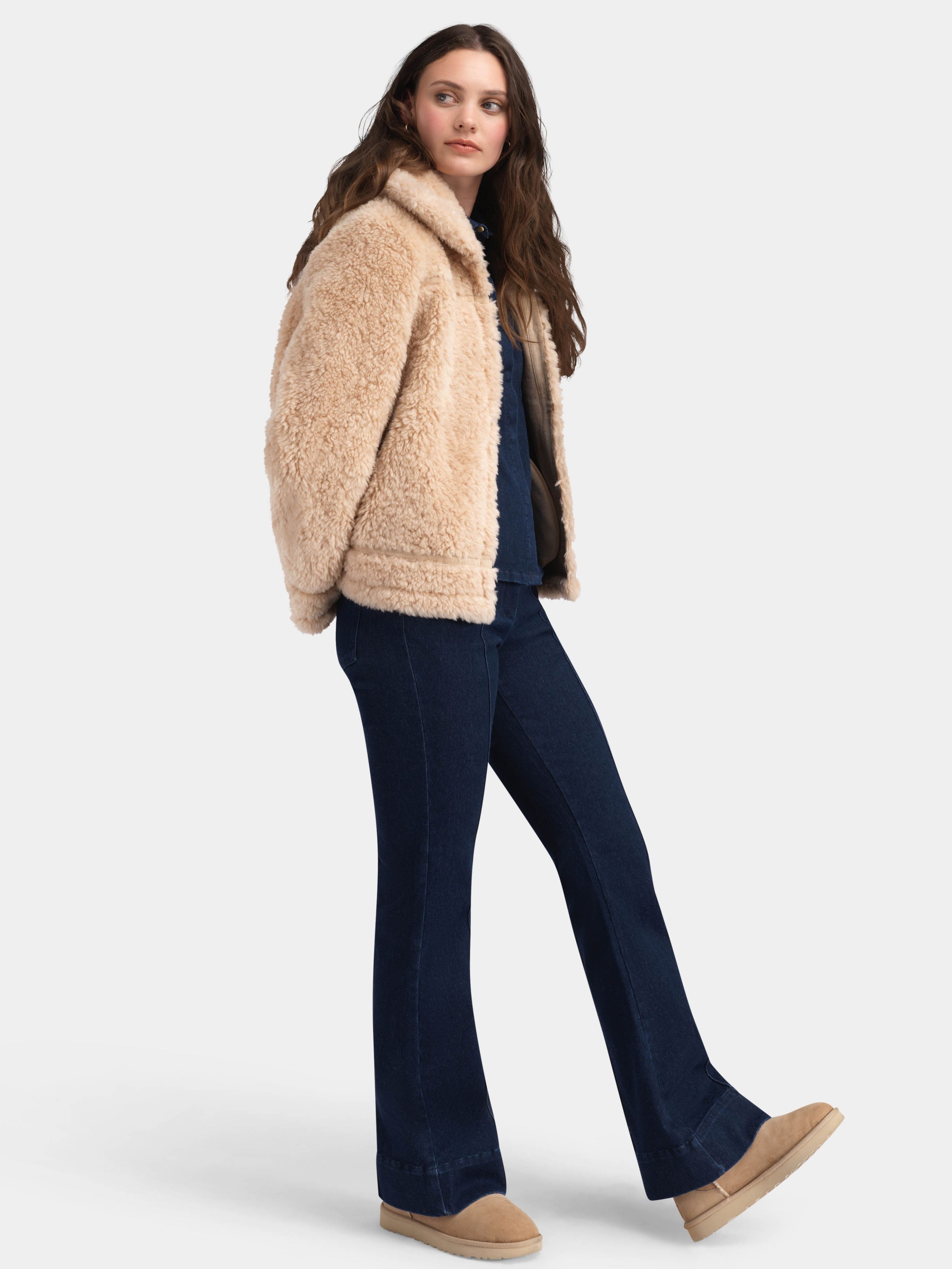 Solbakken Lammeull Jakke  Champagne