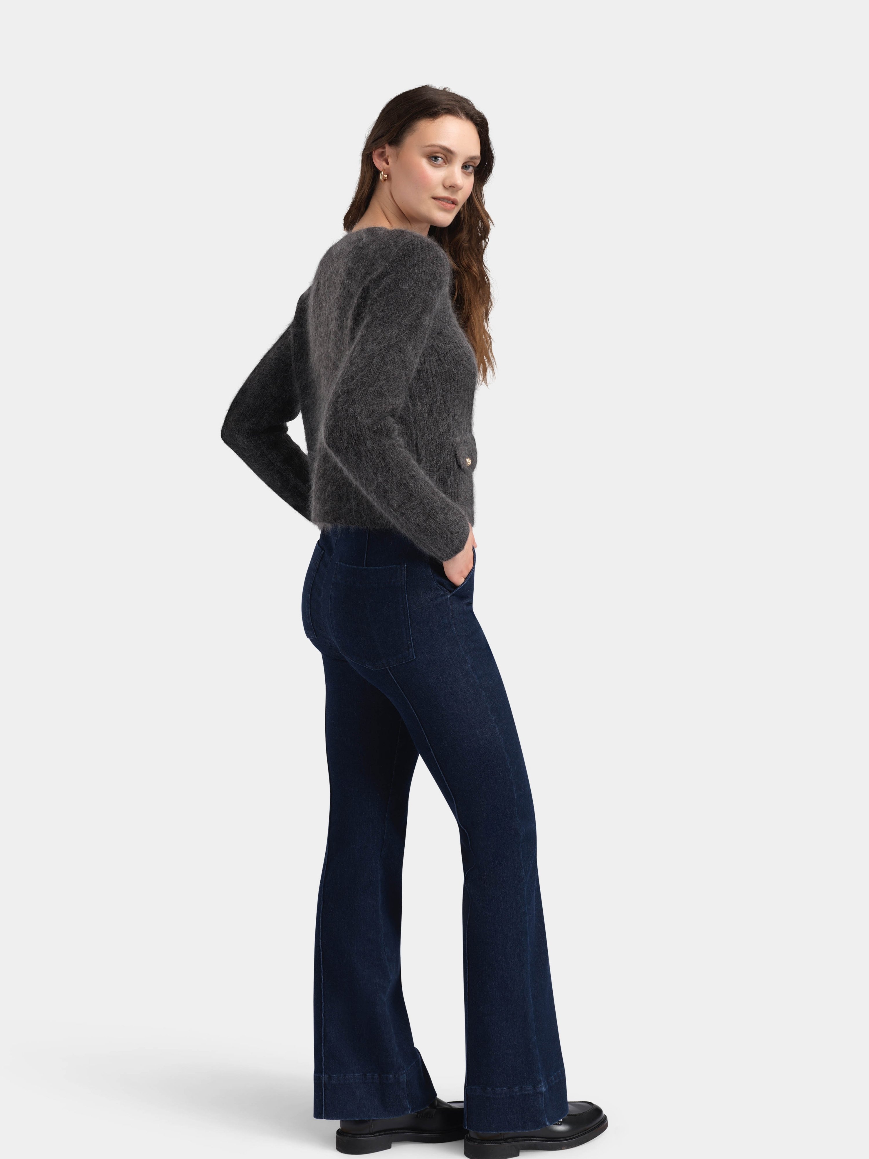 Veten Ulljeans 34" Dark Blue