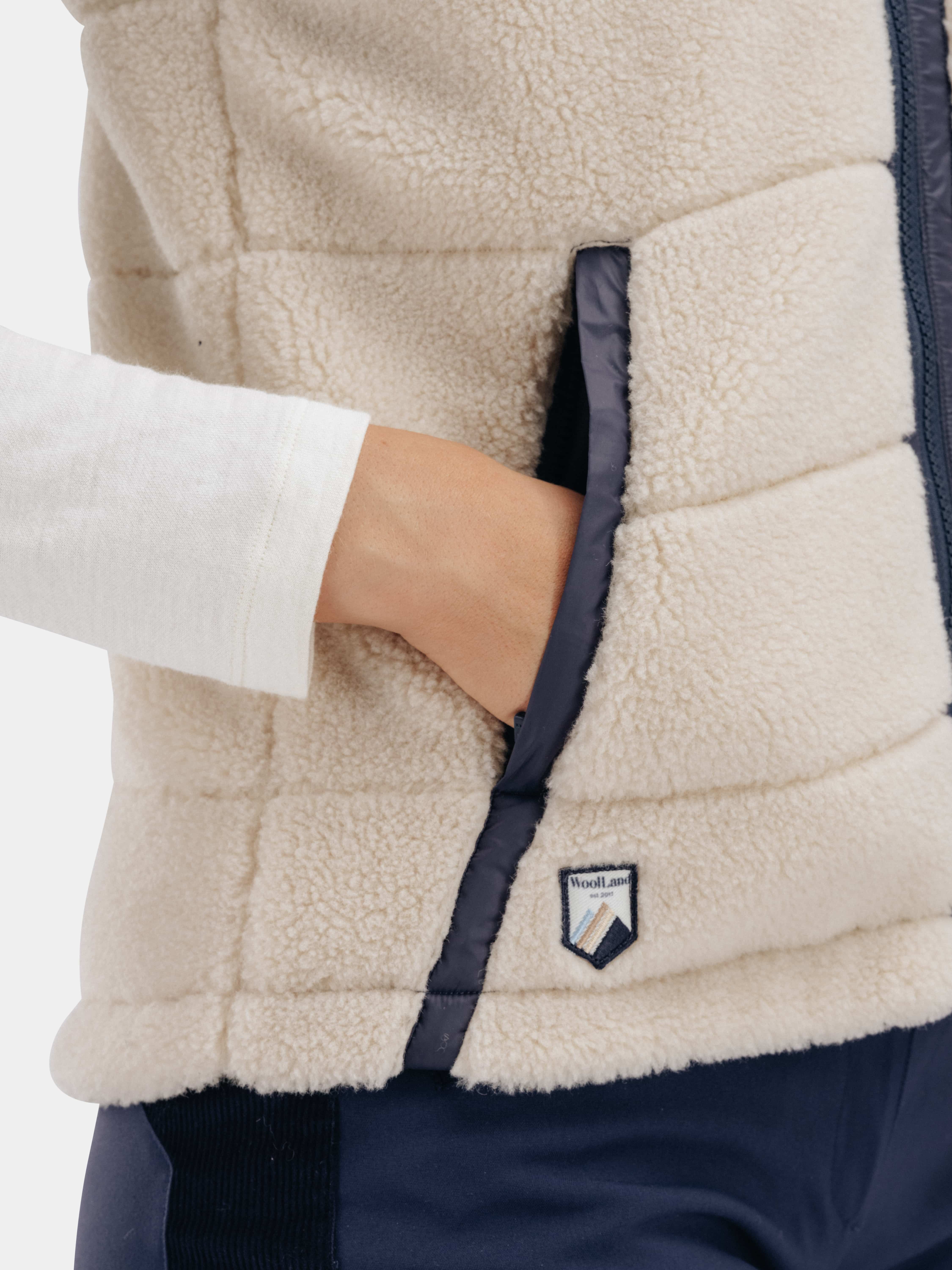 Nusfjord Fleece Vest  Beige