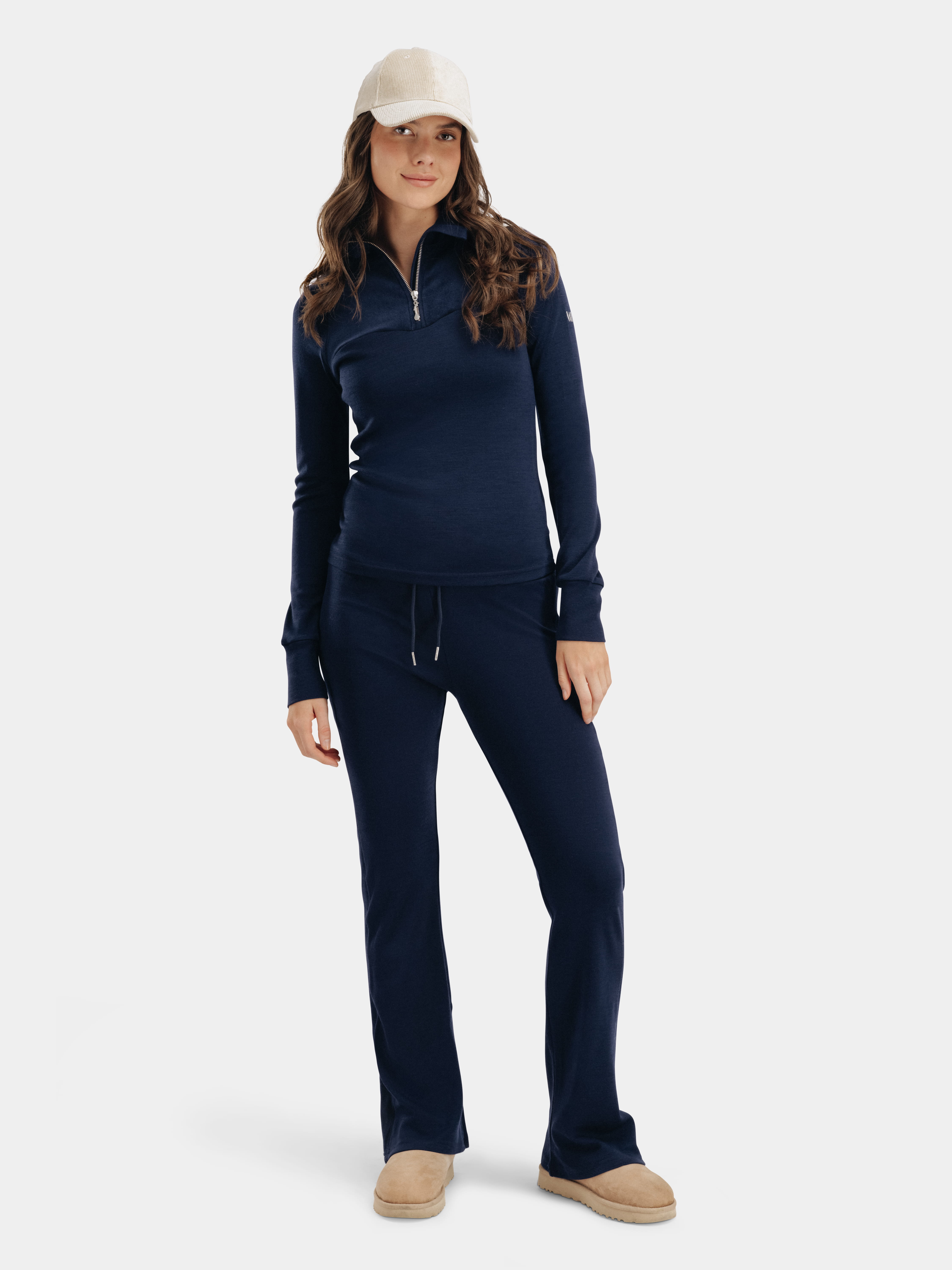 Sirdal Half-zip Ulltrøye Blue Ink