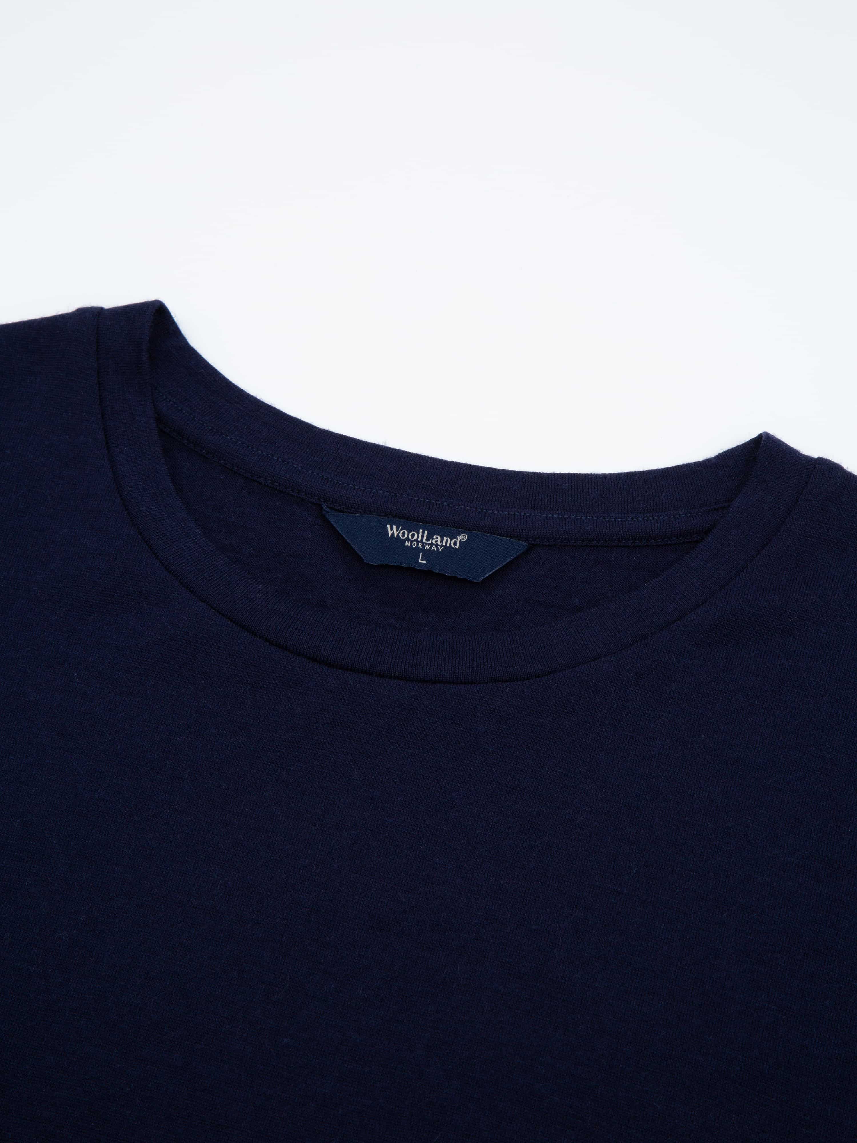 Kvina Merino T-skjorte Blue Ink