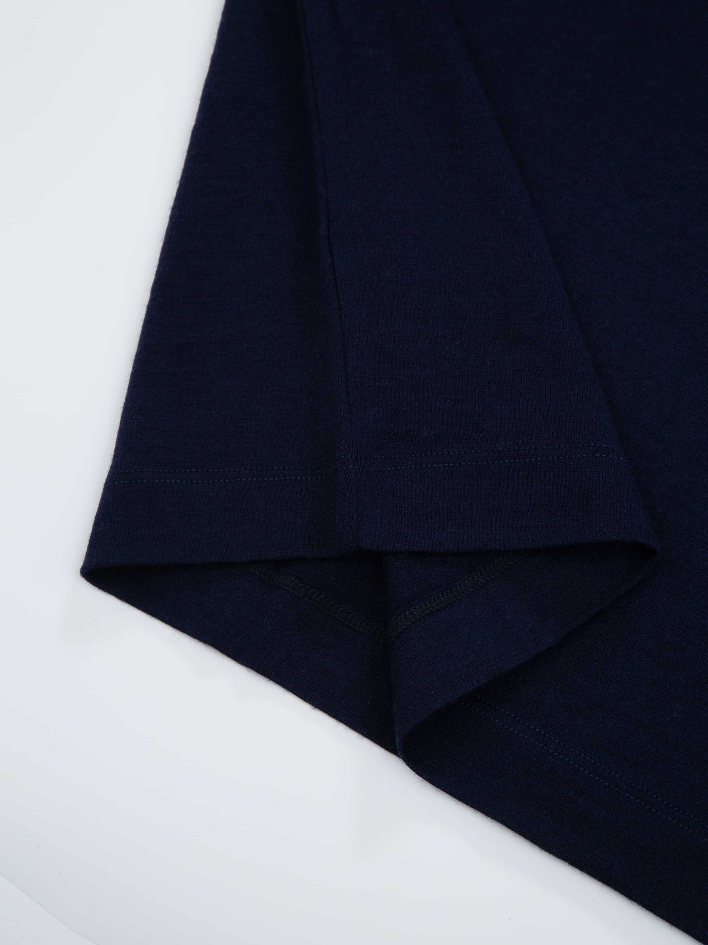 Kvina Merino T-skjorte Blue Ink