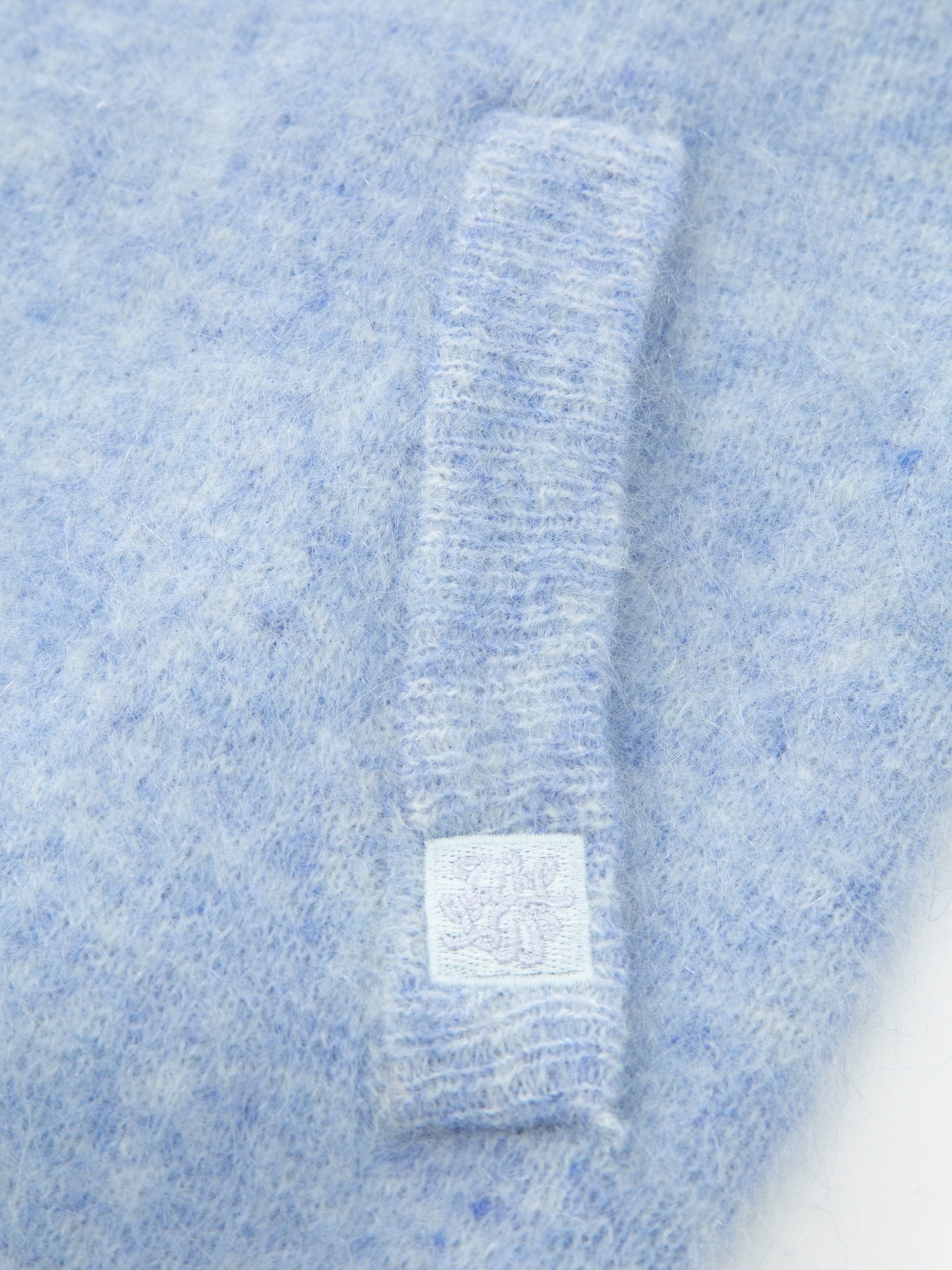 Tinden Strikkejakke Light Blue Melange