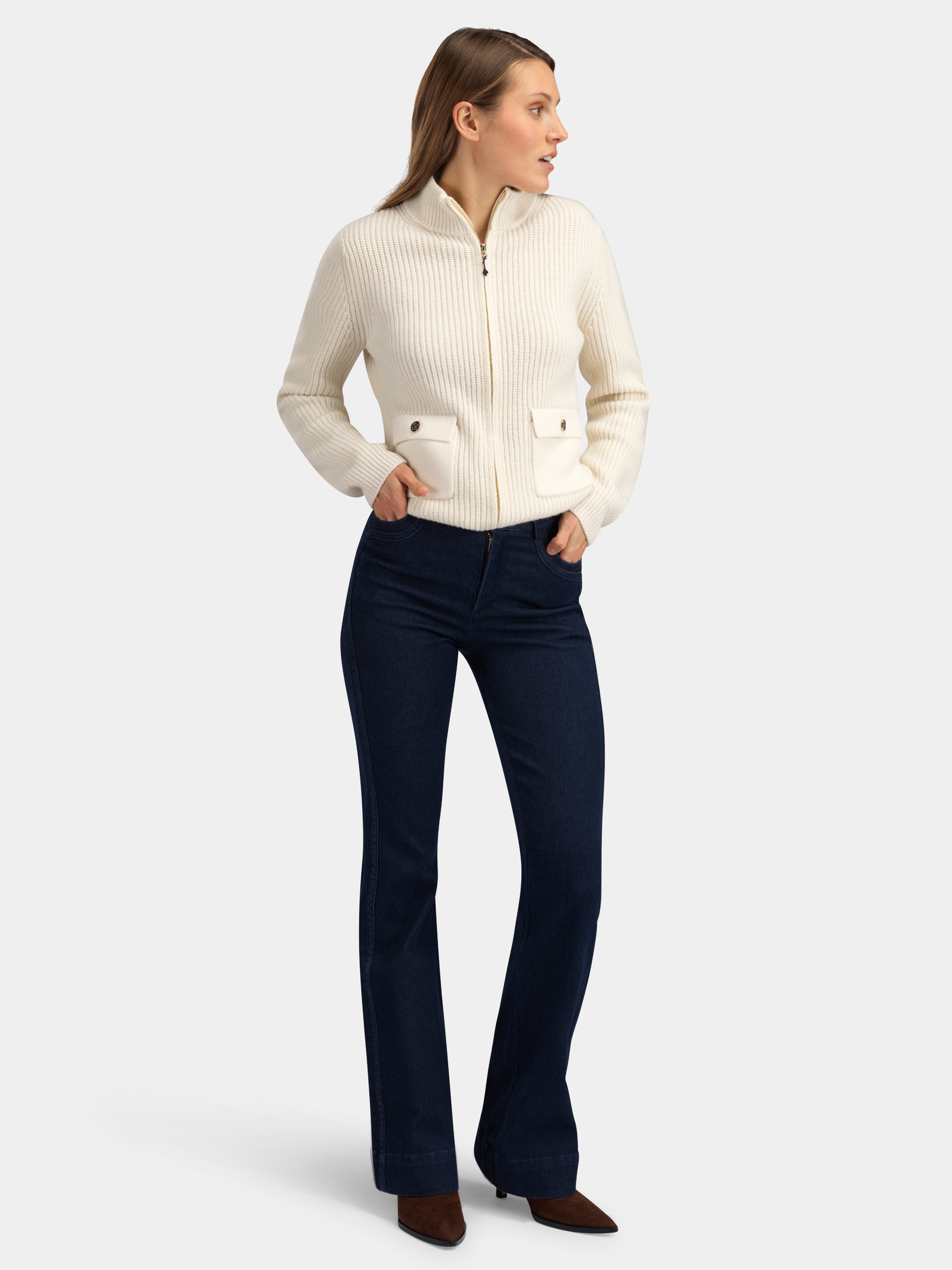 Fløya Ulljeans 34" Dark Blue