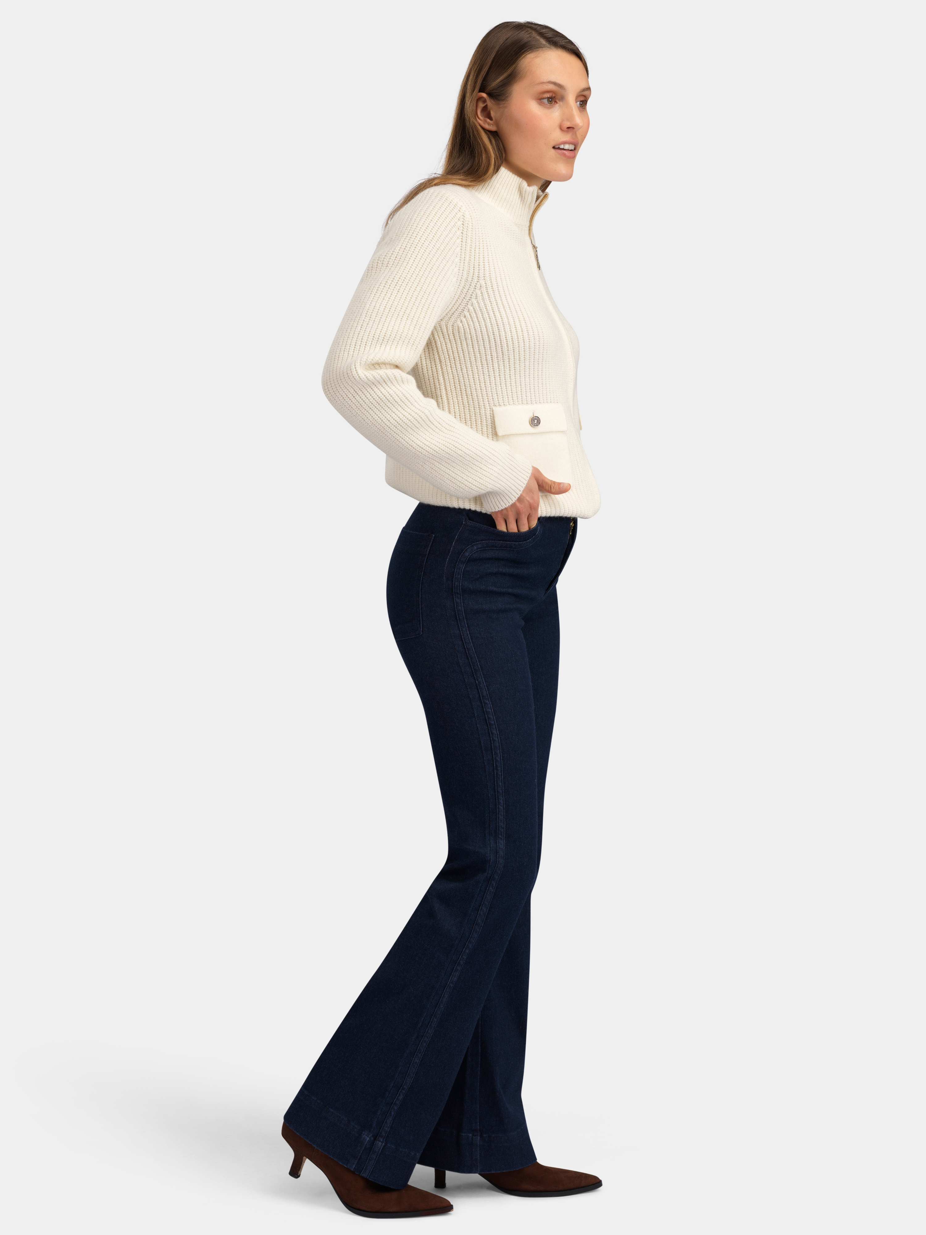 Fløya Ulljeans 34" Dark Blue