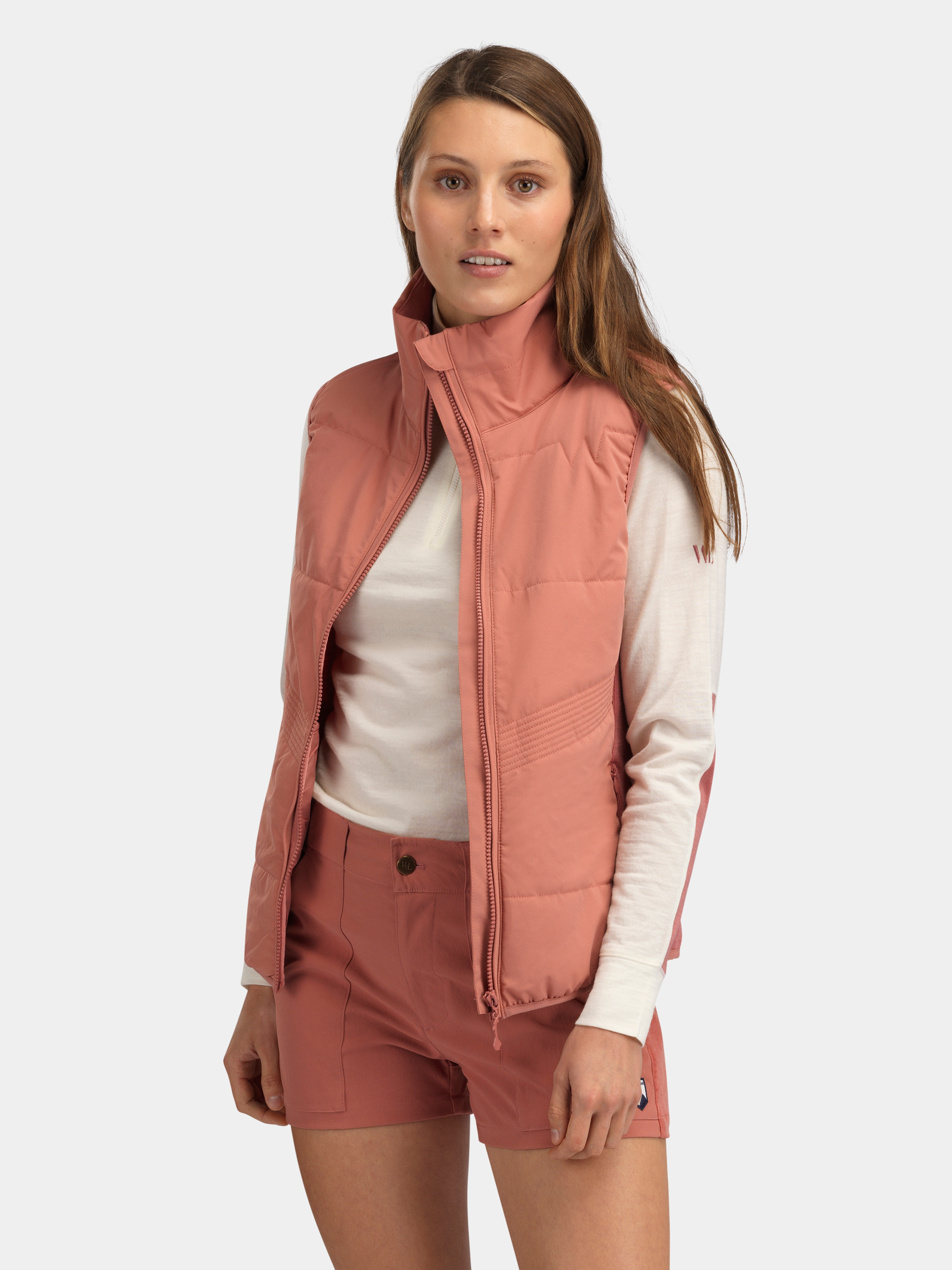 Hilleknuten Half-zip Ulltrøye Burned Rose
