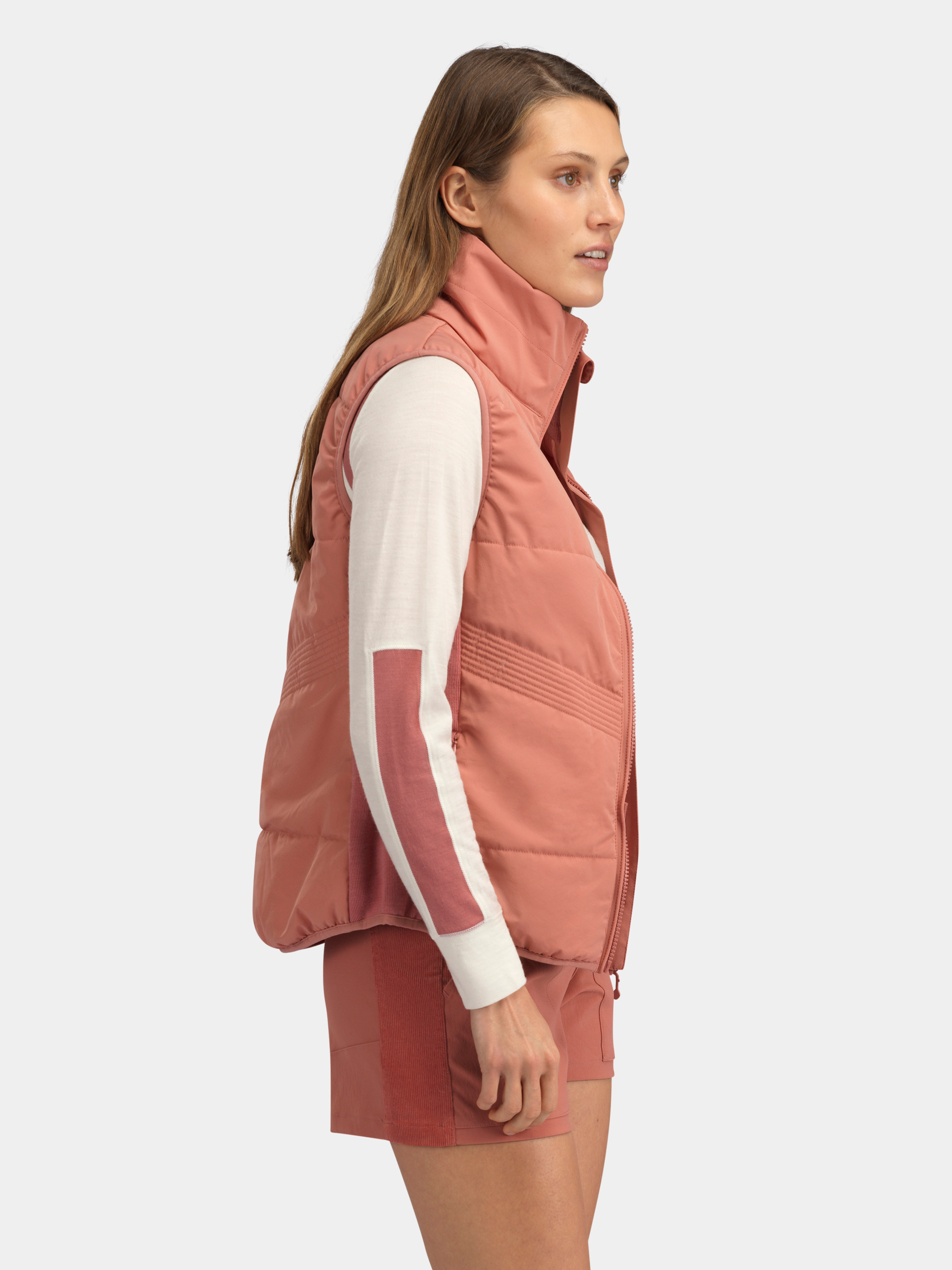 Hilleknuten Half-zip Ulltrøye Burned Rose