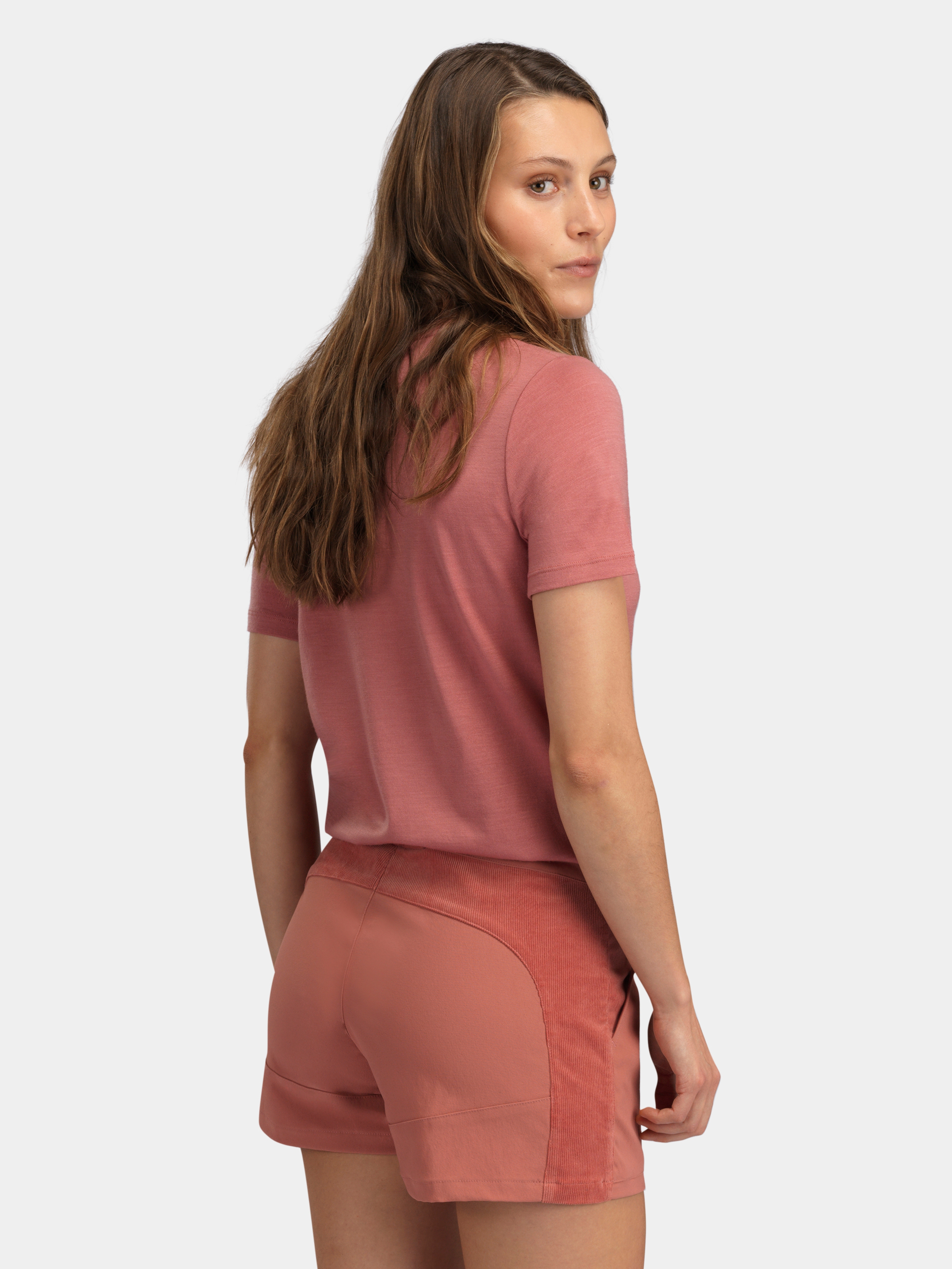 Romsdalseggen 3" Cord Shorts  Burned Rose