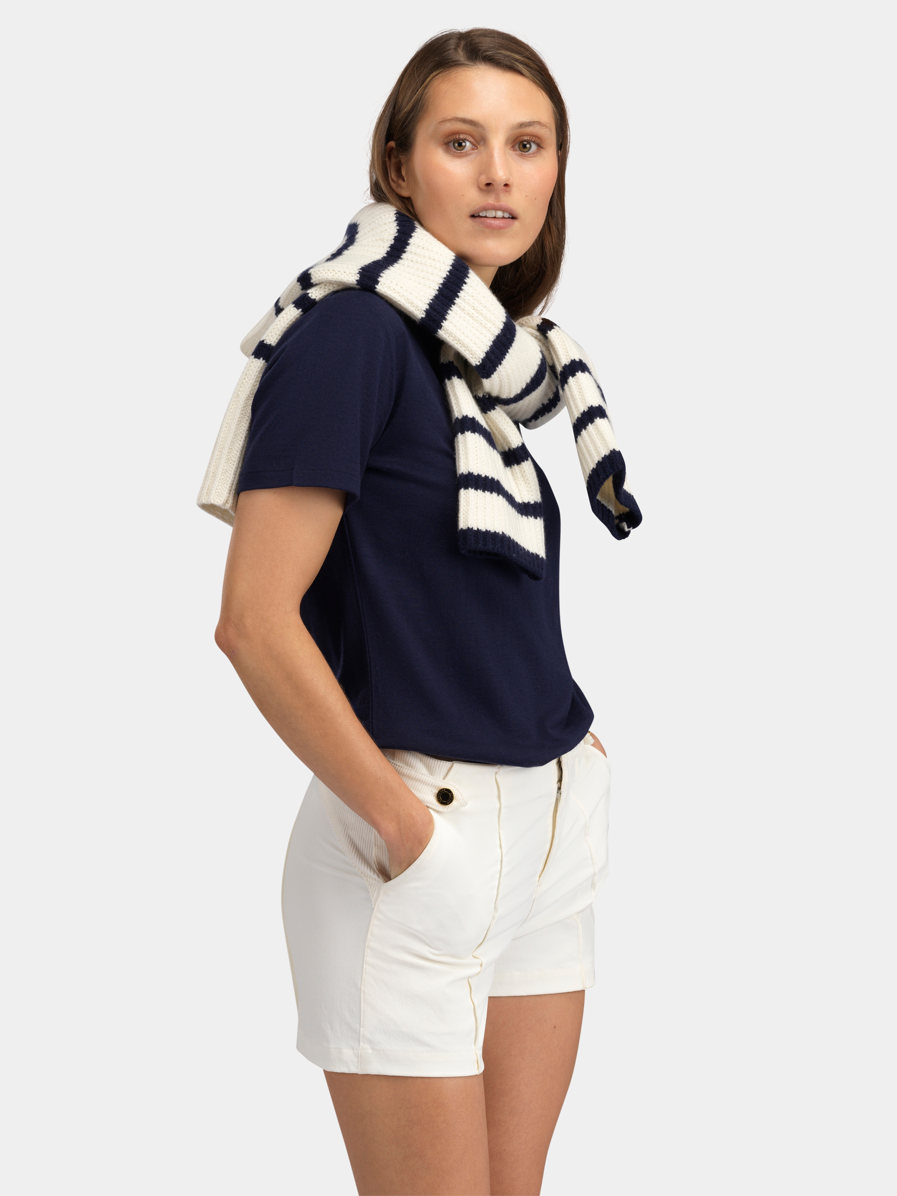 Tuva Ull T-skjorte Blue Ink